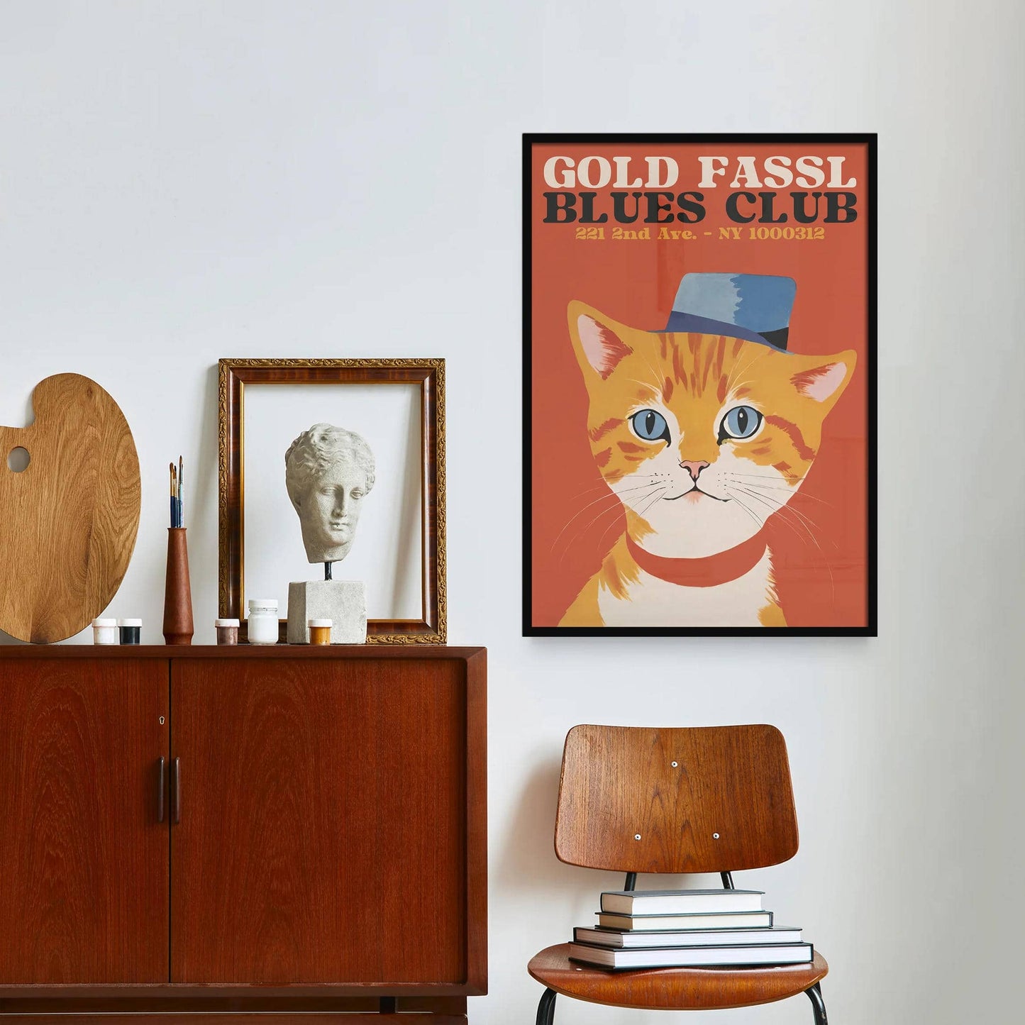 Gold Fassl Blues Club Poster - HypeSheriff