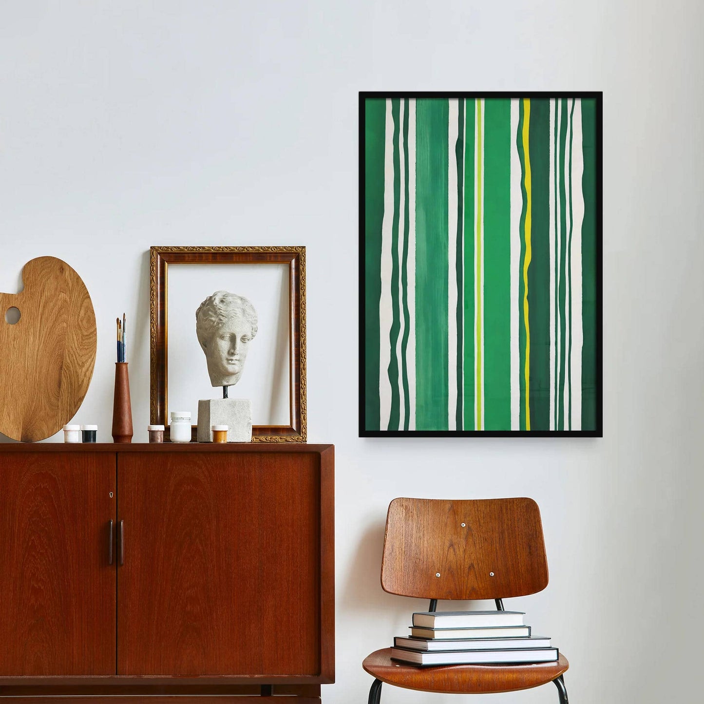 Green Emulsion Watercolor Poster - HypeSheriff