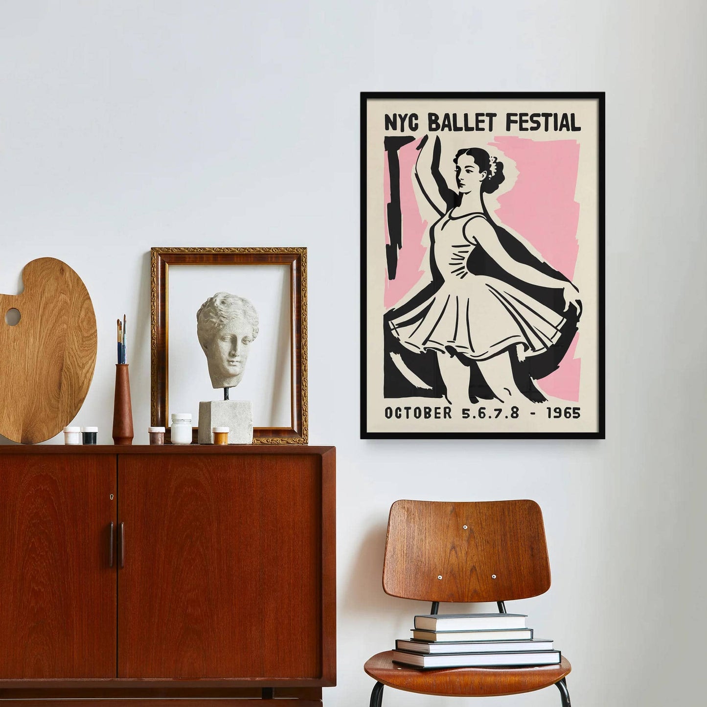 NYC Ballet Festival 1965 Vintage Poster