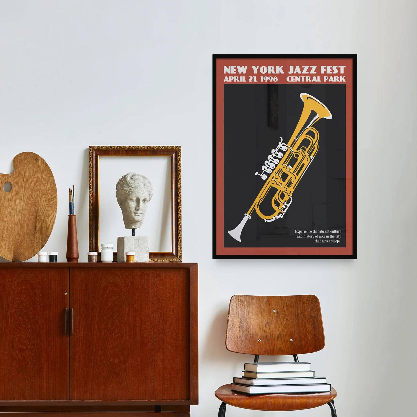 New York Jazz Fest 1998 Trumpet Poster