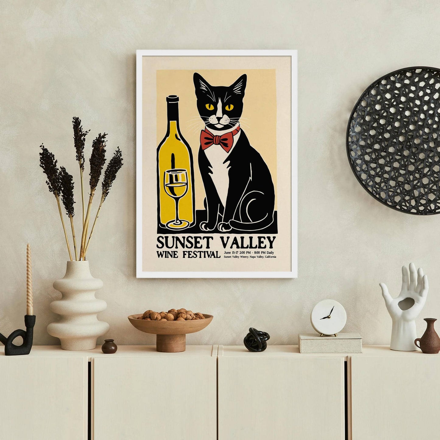 Sunset Valley Wine Festival Poster - HypeSheriff