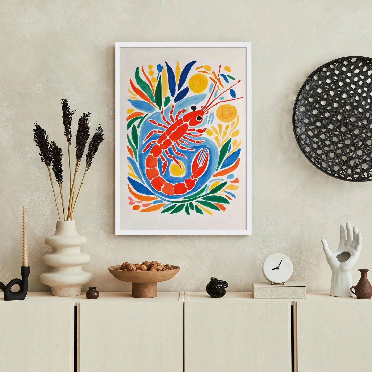 Cute Shrimp Art Print