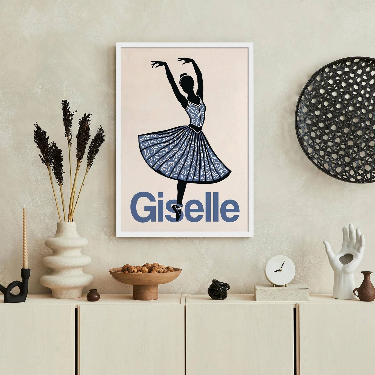 Giselle - Vintage Ballerina Wall Art Print - HypeSheriff