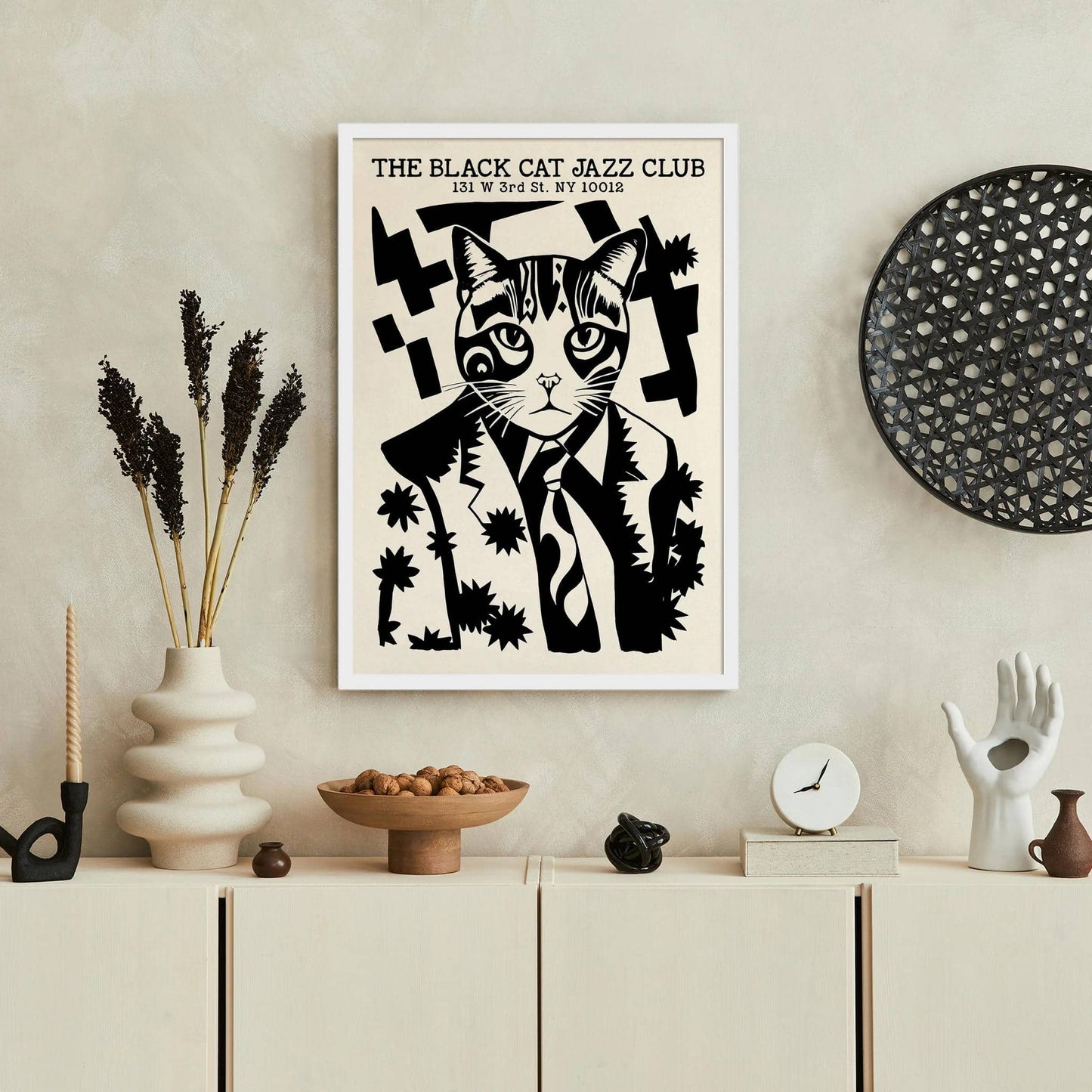 The Black Cat - NYC Jazz Club Poster - HypeSheriff