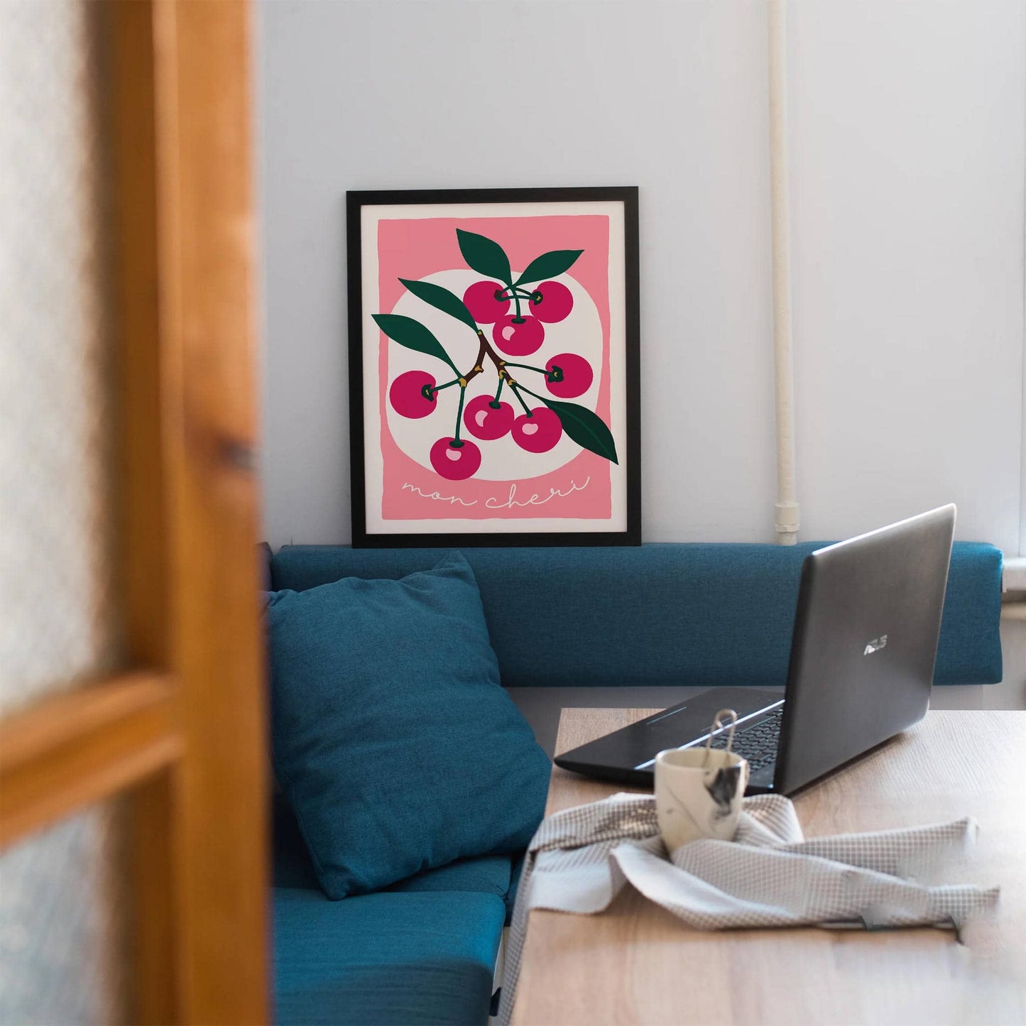 Mon Cheri Pink Art Print