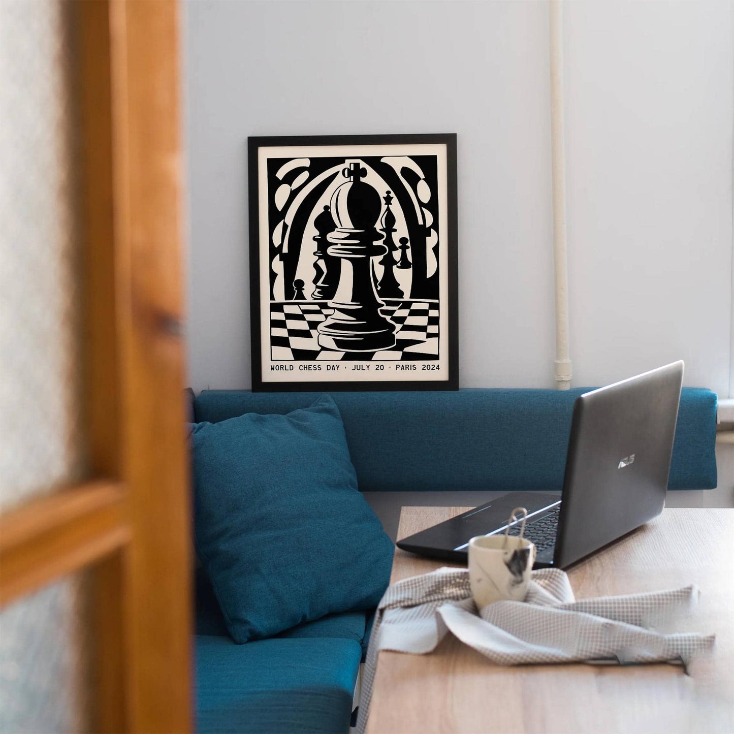 Paris 2024 World Chess Day Poster