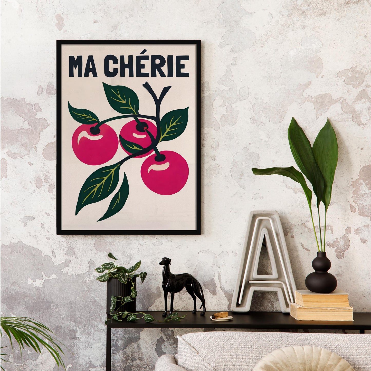 Ma Cherie Cherry Art Print Poster