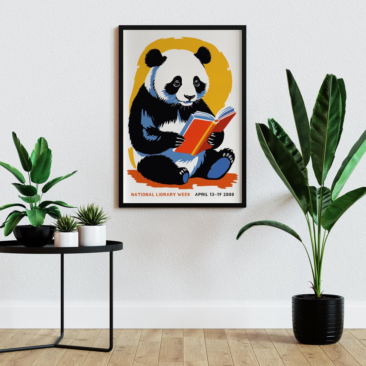 Reading Panda Wall Art