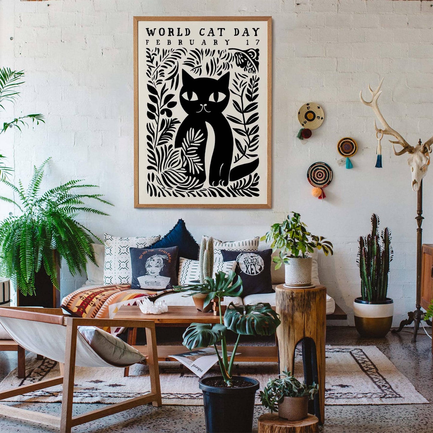 World Cat Day Art Poster