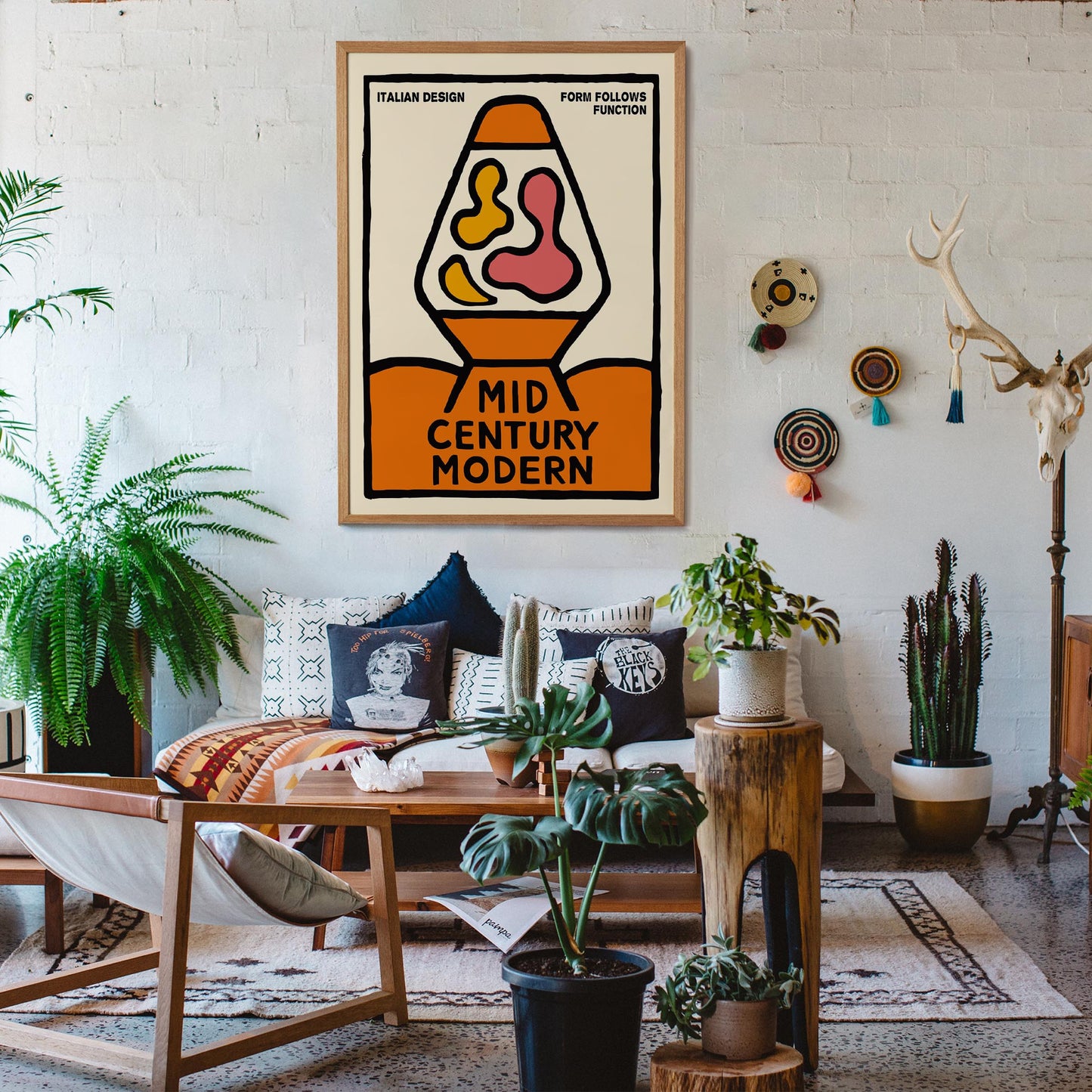 Mid Century Lava Lamp Poster