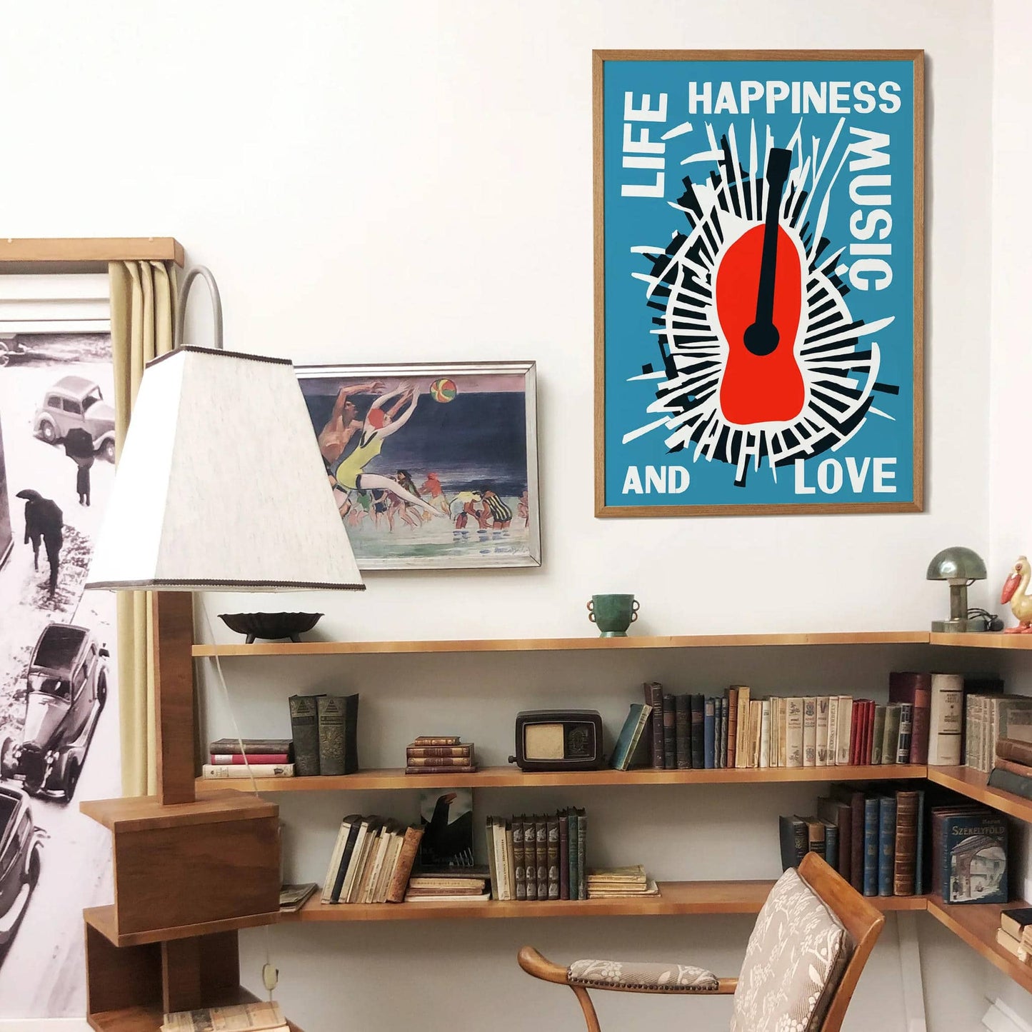 Life - Happiness - Music and Love Poster - HypeSheriff