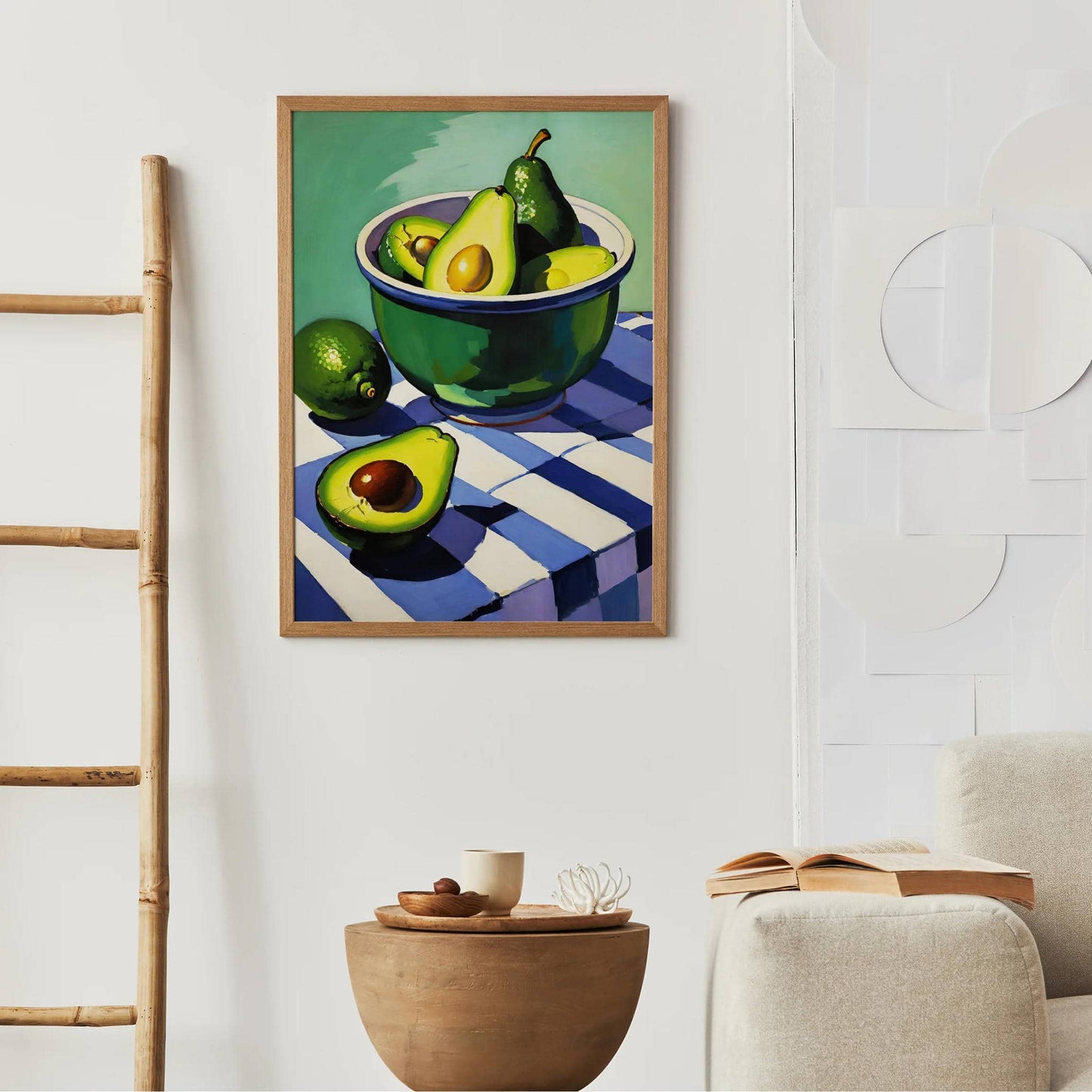 Healthy Green Avocado Still Life Decor