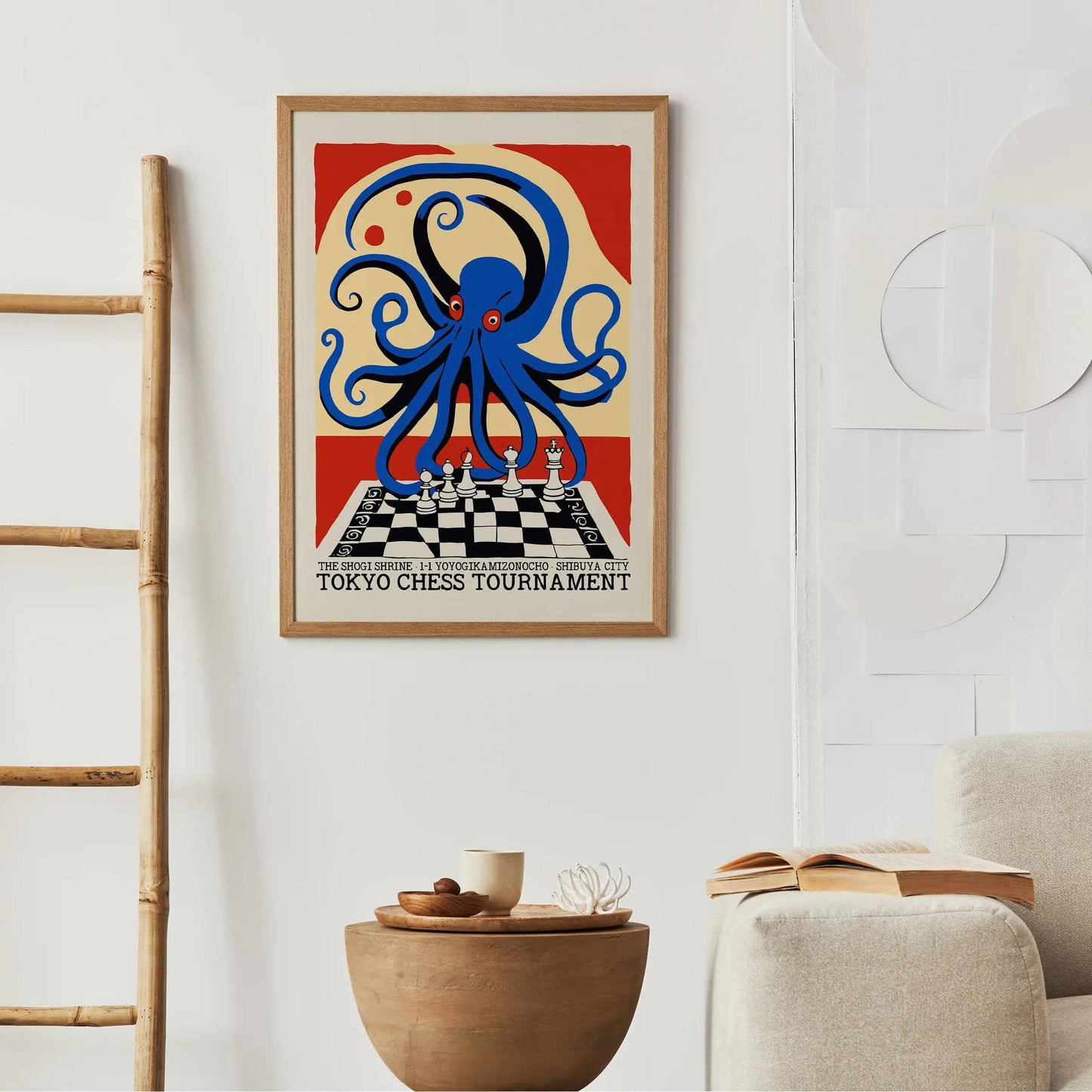 Tokyo Chess Tournament Vintage Poster