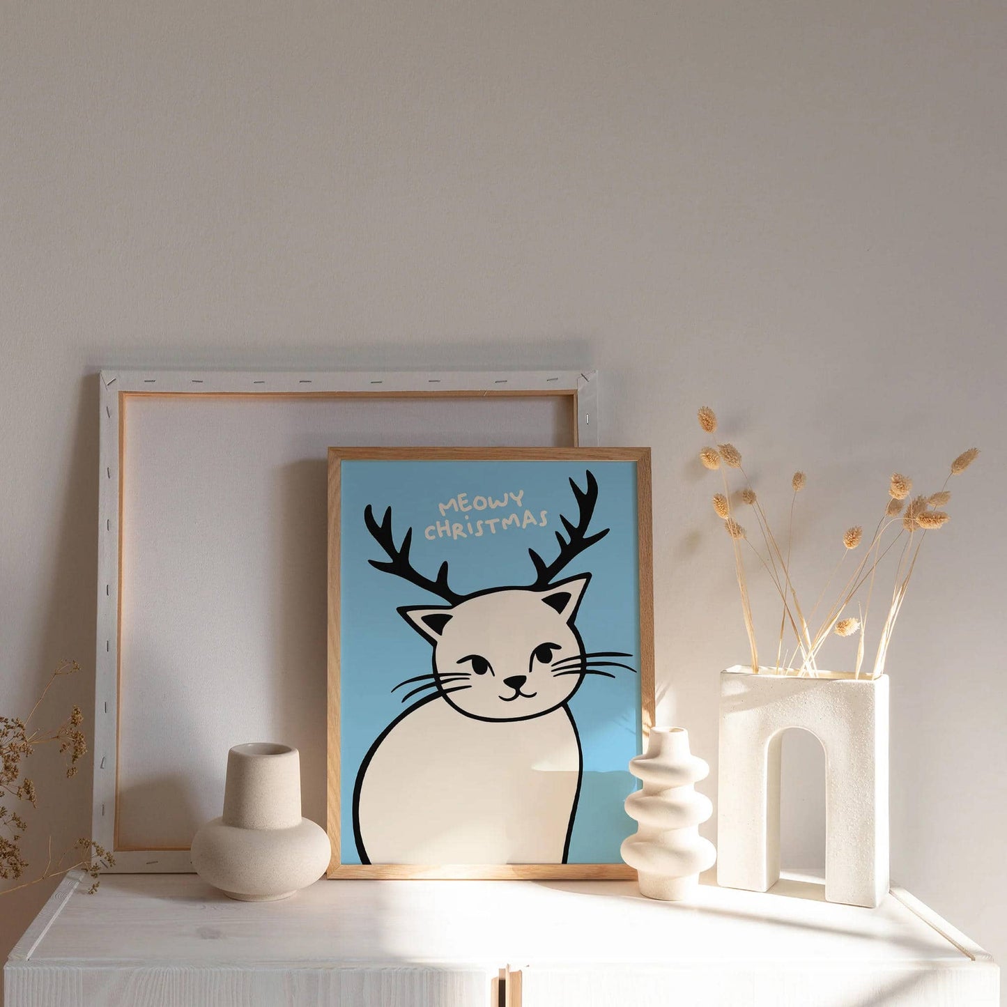 Meowy Christmas Cat Poster - HypeSheriff
