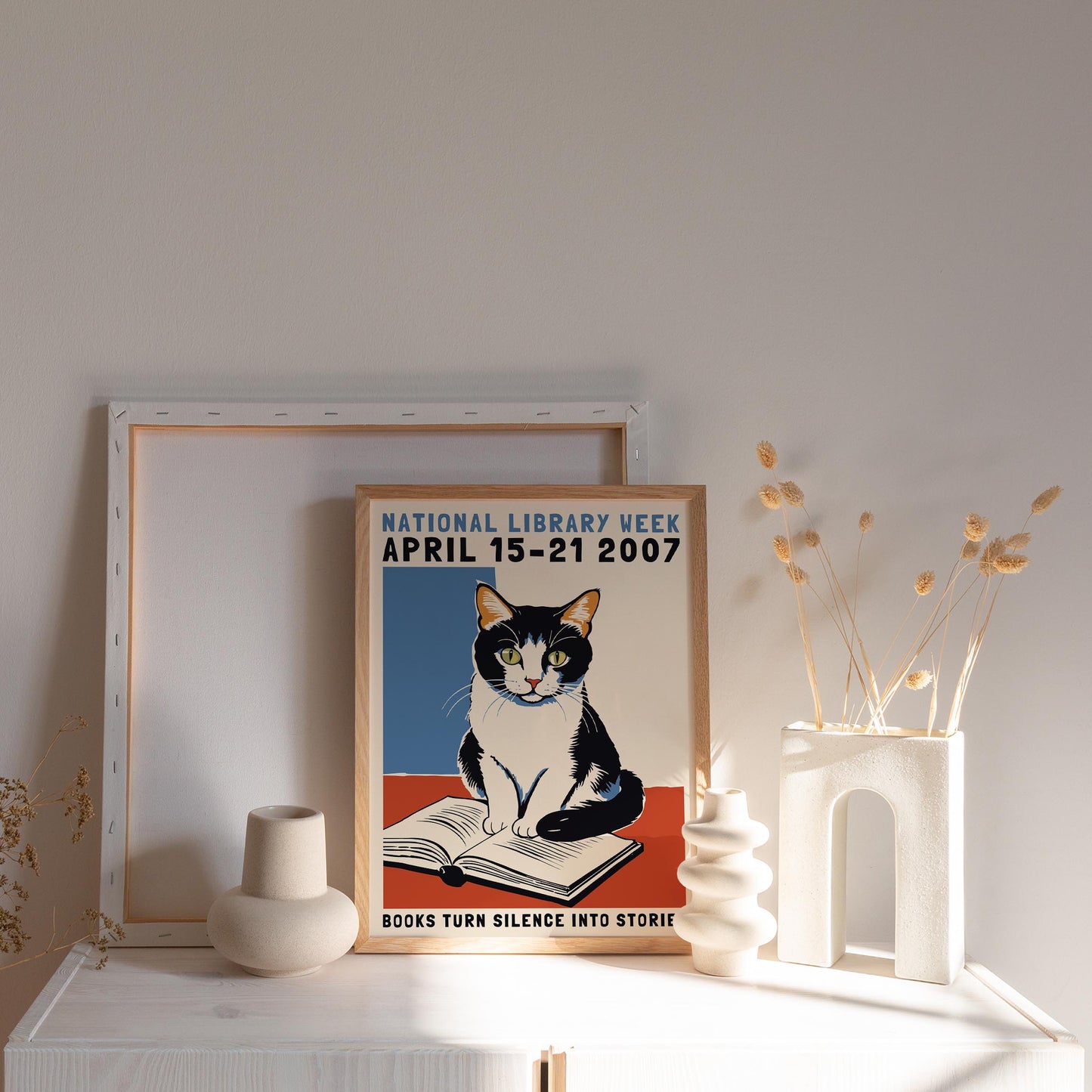 National Library Week Cat Poster