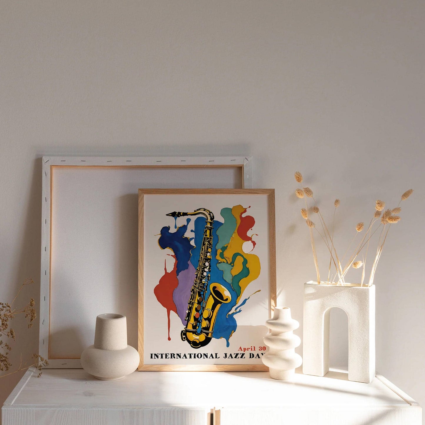 International Jazz Day Saxophone Art