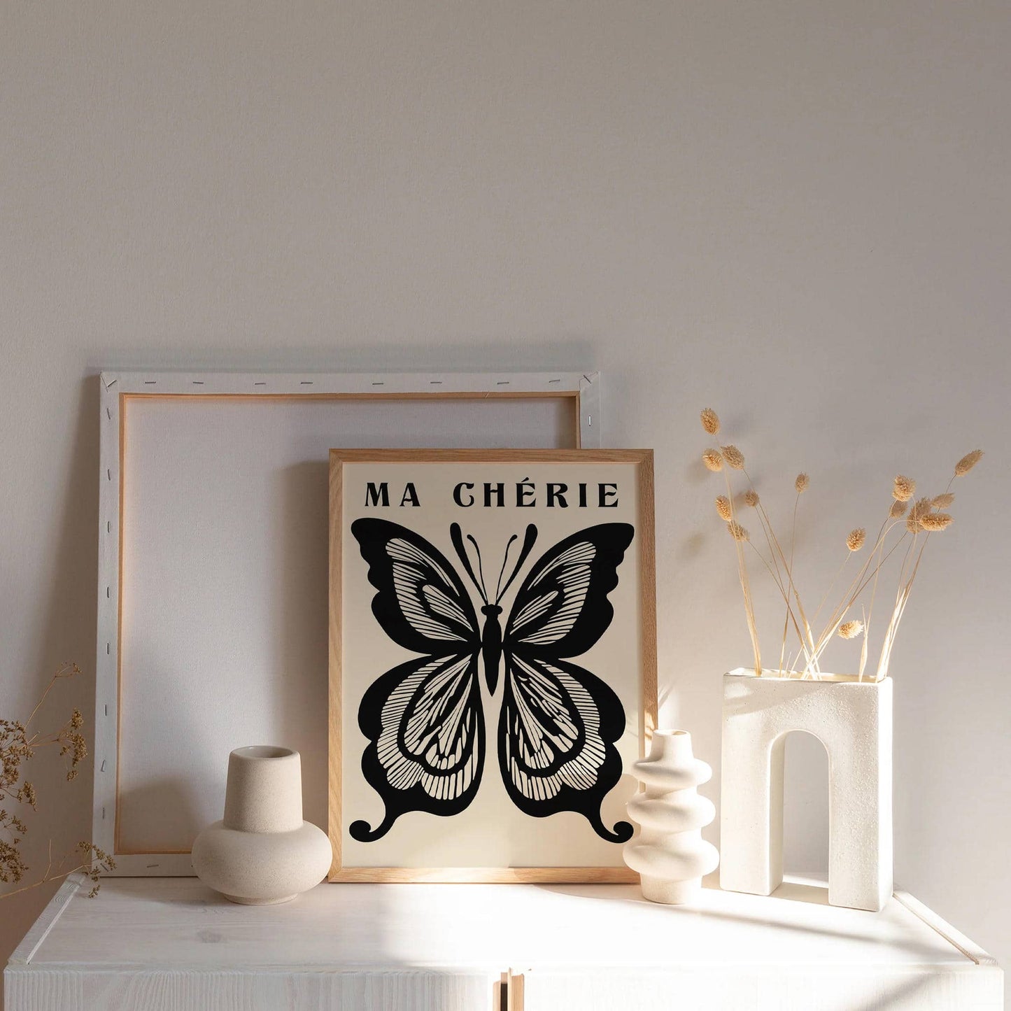 Ma Cherie Retro Black Butterfly Print - HypeSheriff