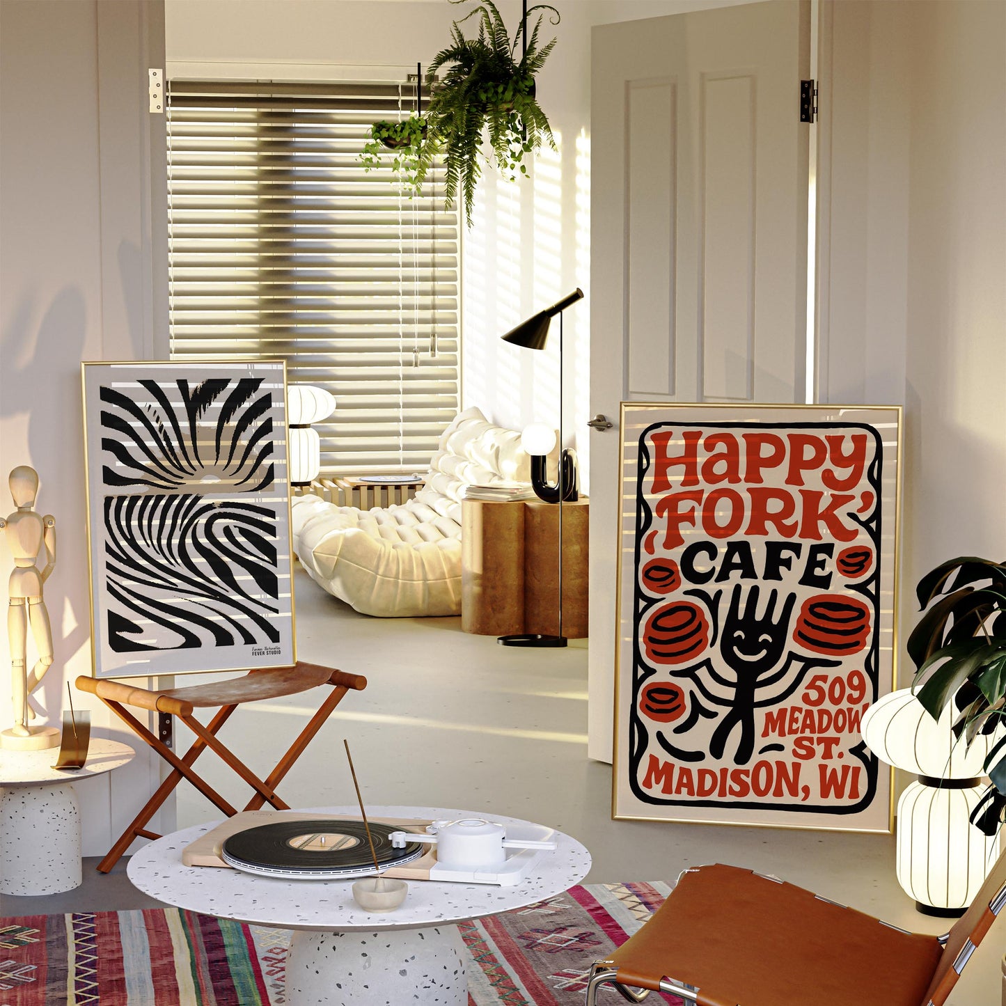 Happy Fork Cafe Wall Art