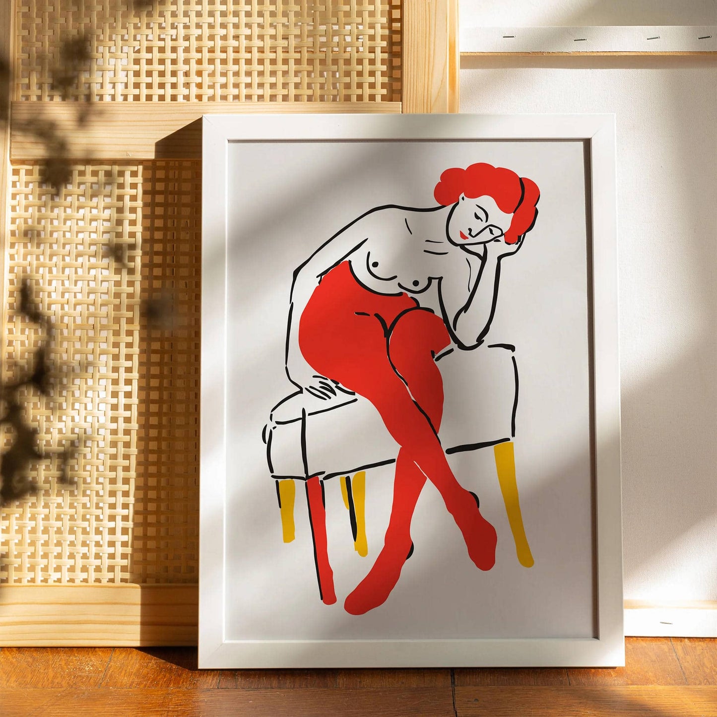 French Model Fashion Wall Art Print - HypeSheriff