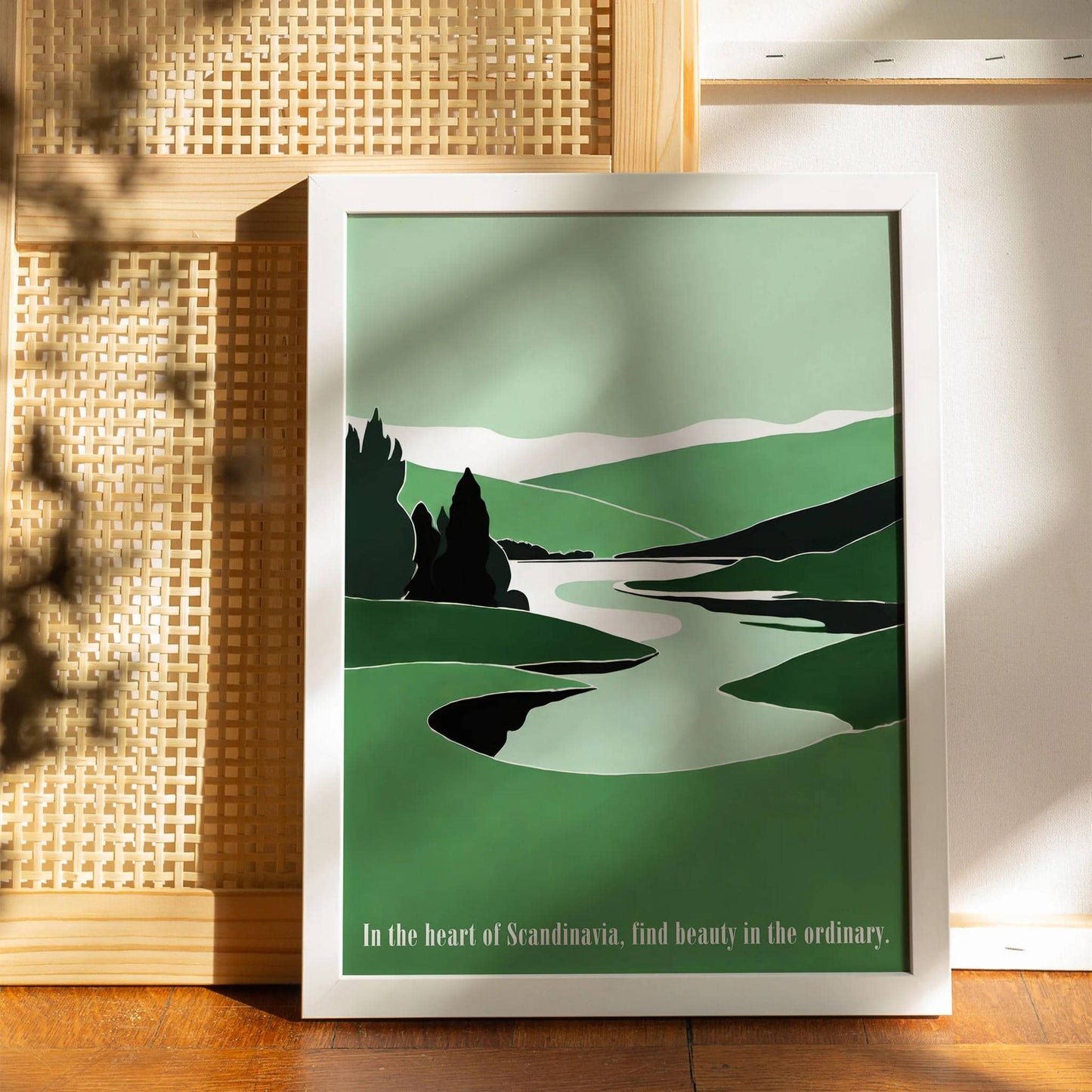 Scandinavian Landscape Wall Art Print