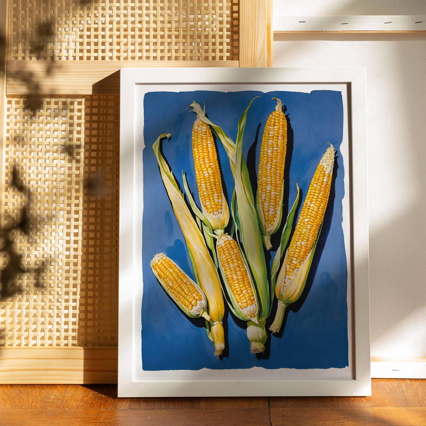 Retro Corn Wall Art Print