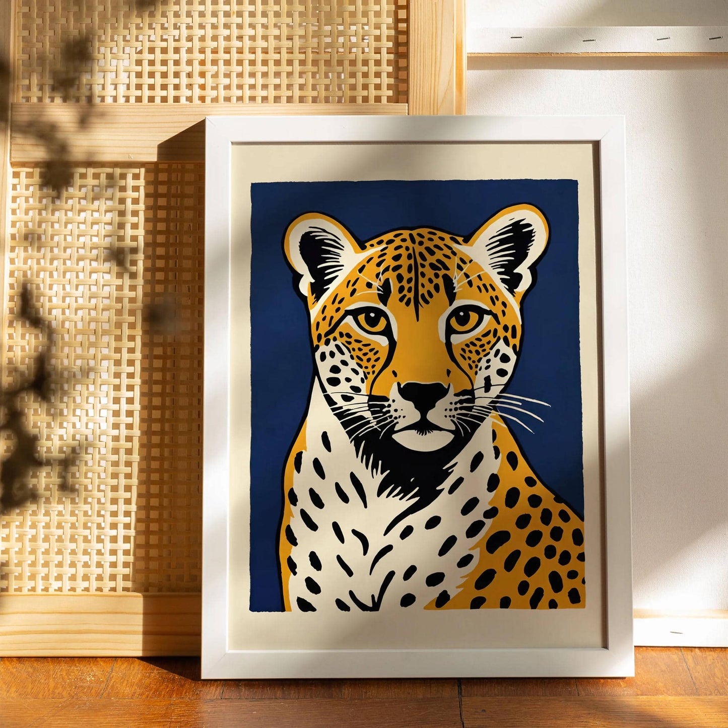 Handsome Cheetah Portrait Poster - HypeSheriff