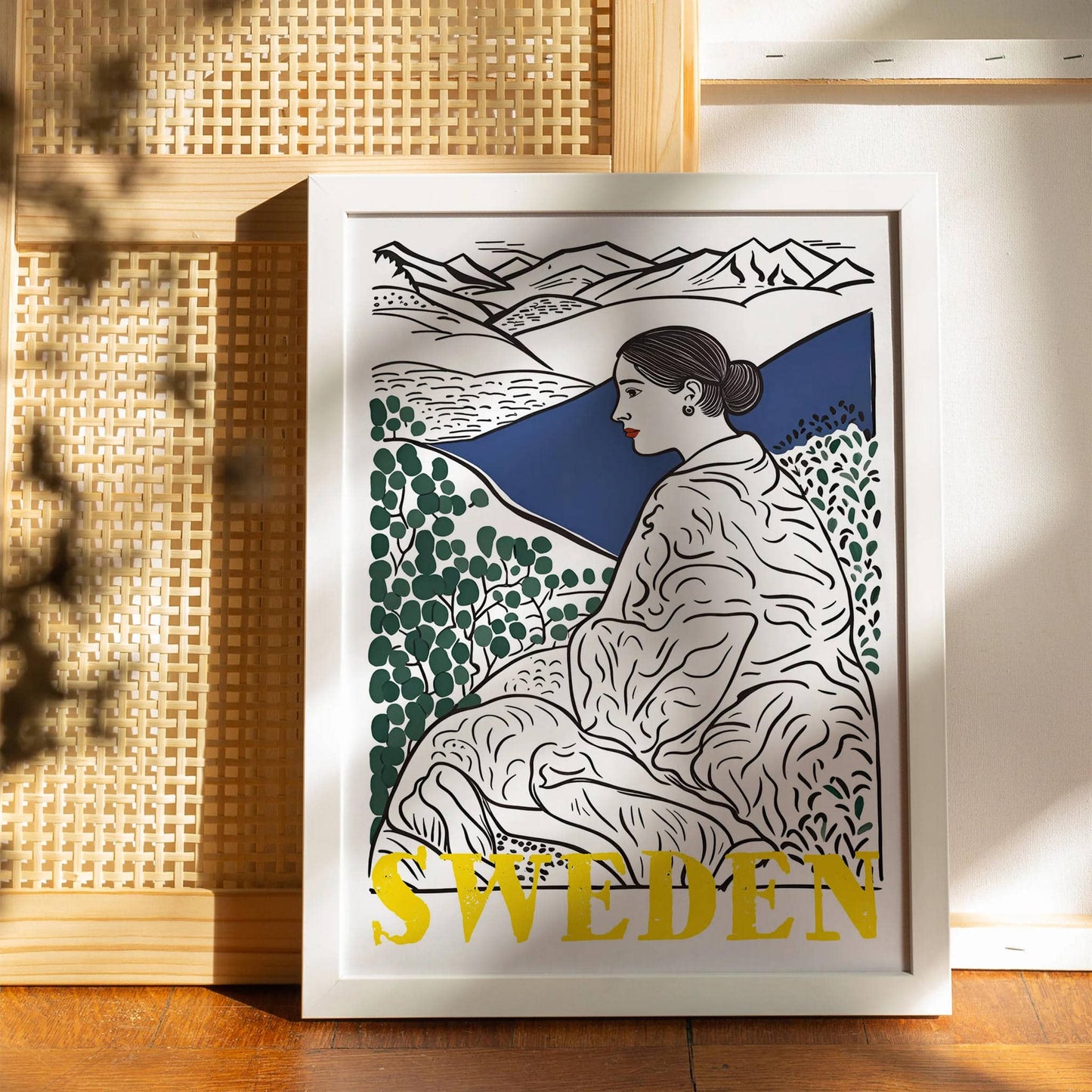 Sweden - Retro Travel Poster - HypeSheriff