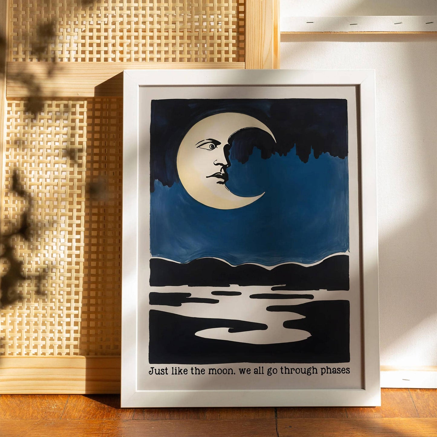 Moon Phases Motivational Art Print