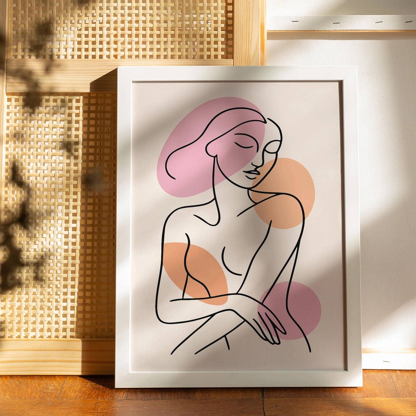 Modern Line Art Poster – Woman Silhouette Wall Print