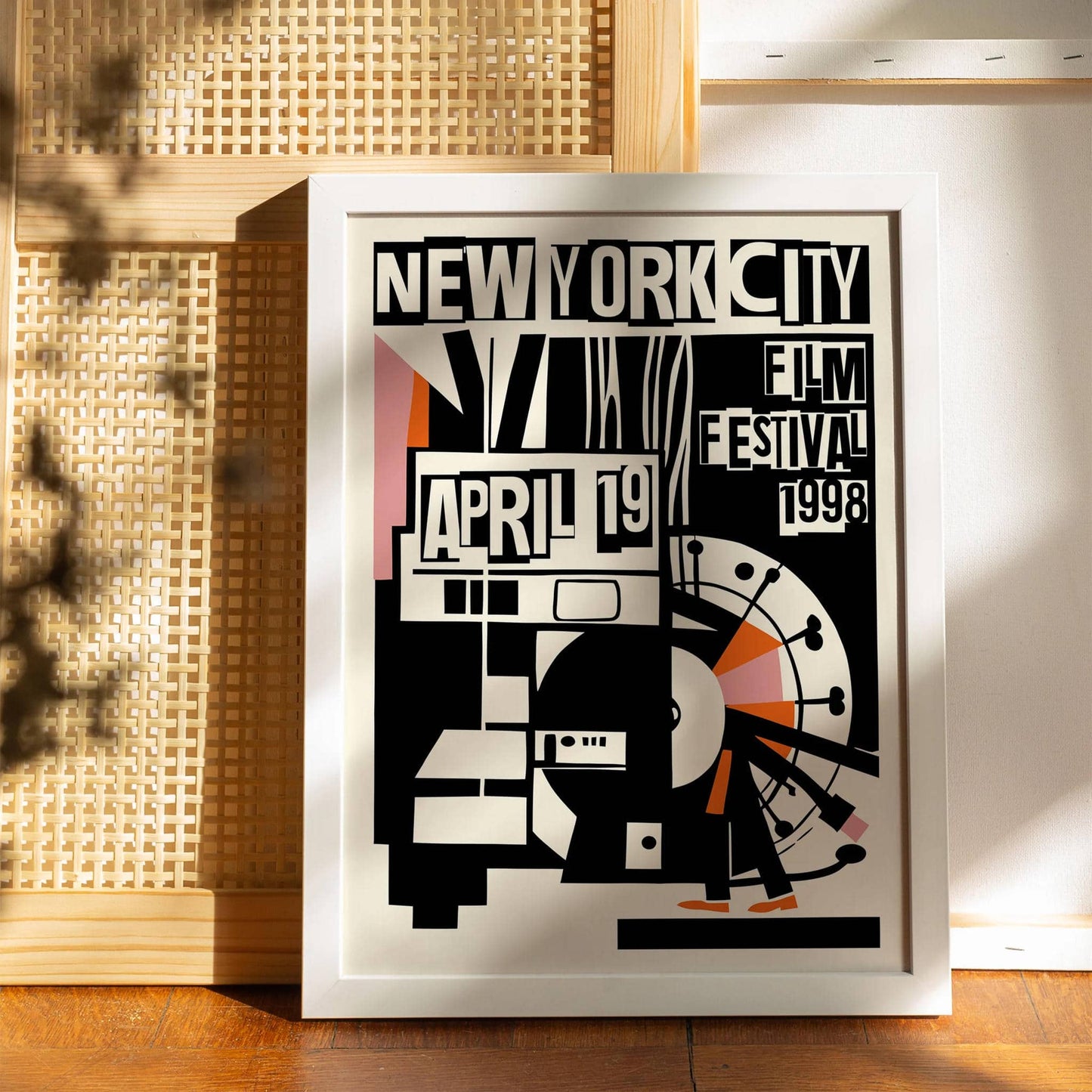 NYC Film Festival 1998 Art Poster Print
