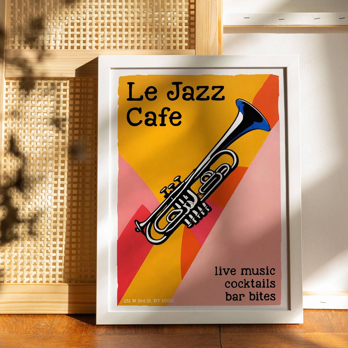 NYC Jazz Cafe Retro Poster