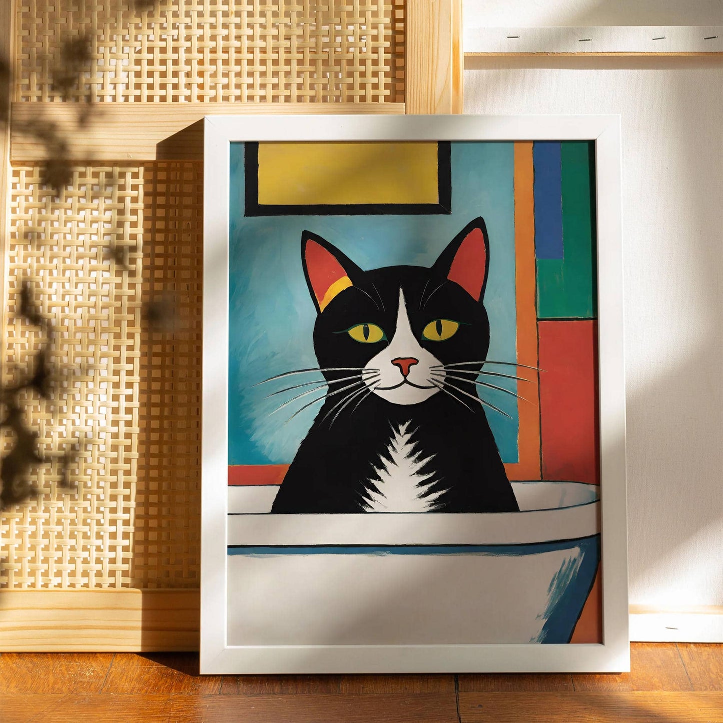 Cute Cat Bathtub Poster - HypeSheriff