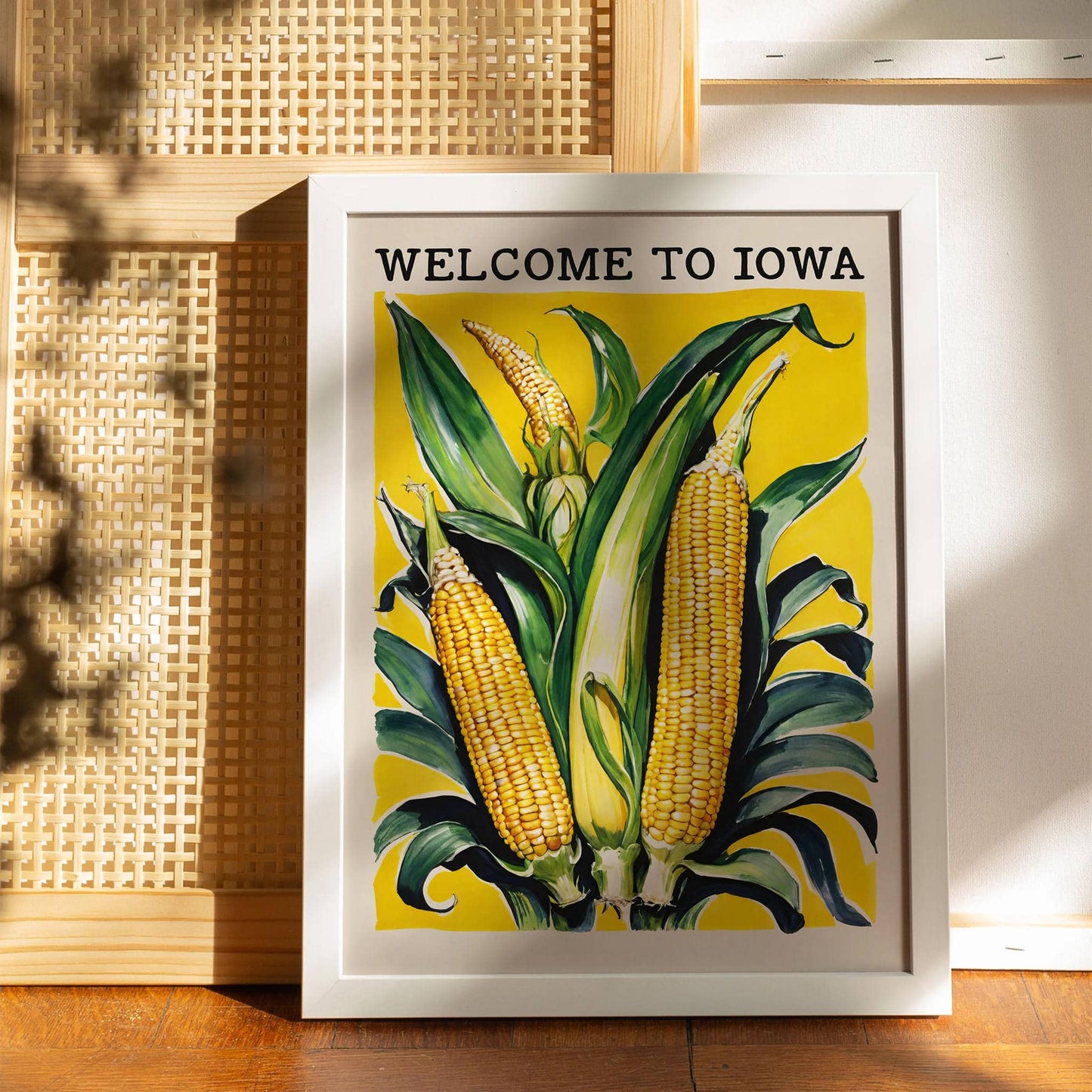 Welcome To Iowa Corn Poster