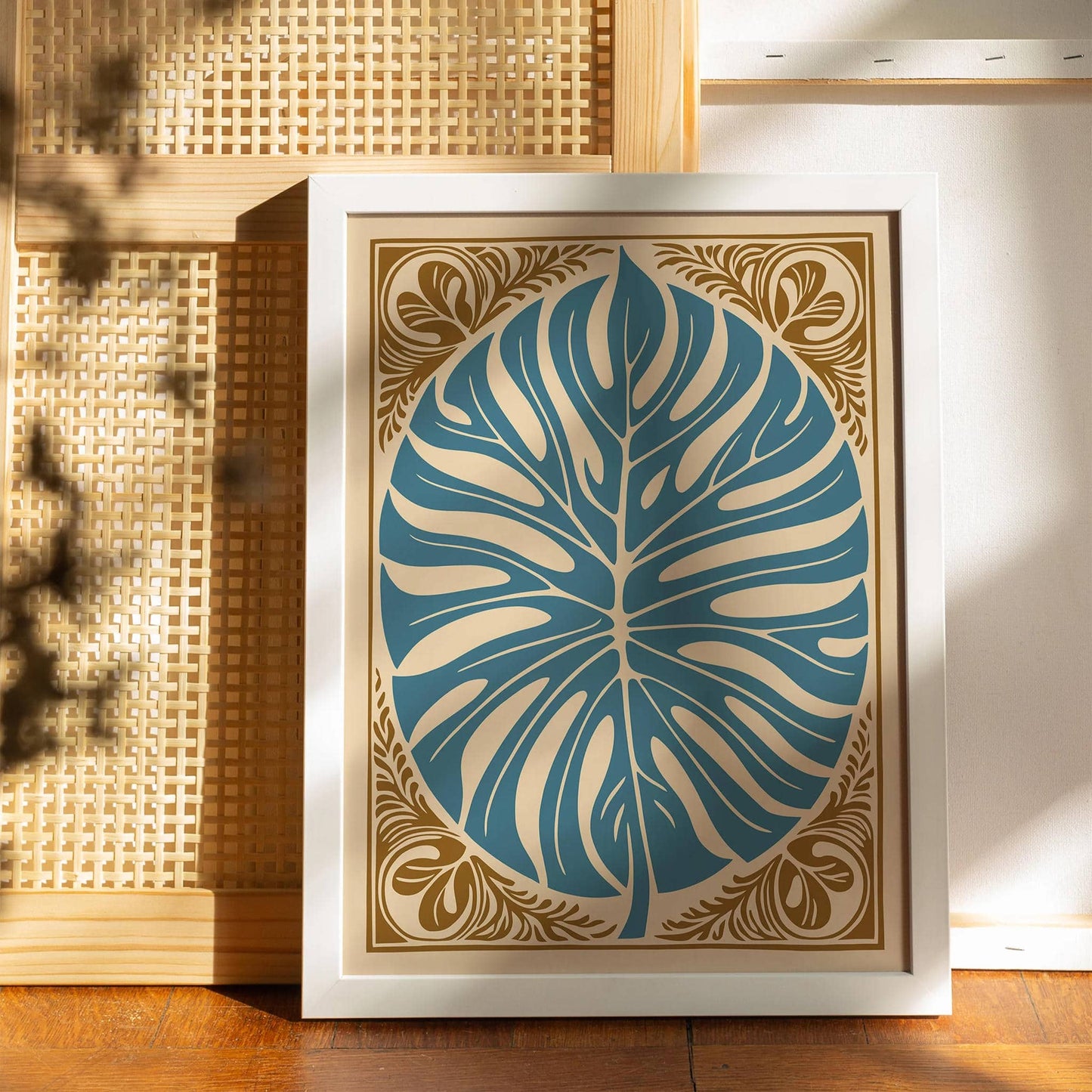 Big Vintage Monstera Leaf Poster