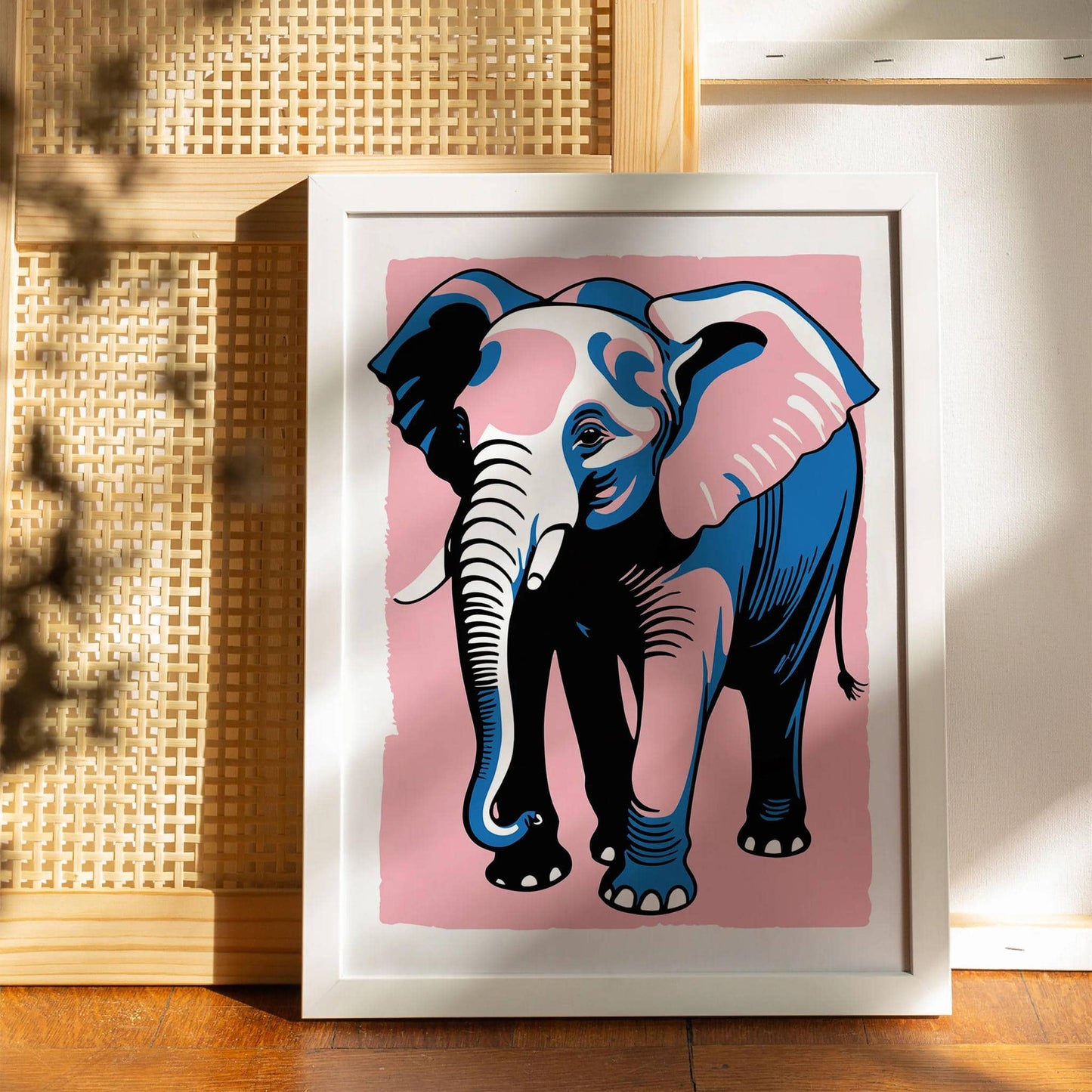 Elephant Cozy Wall Art Print - HypeSheriff