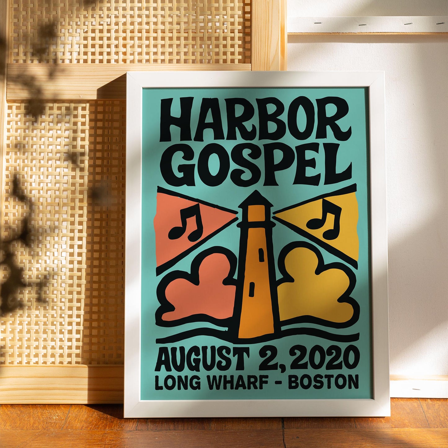 Harbor Gospel Lighthouse Poster