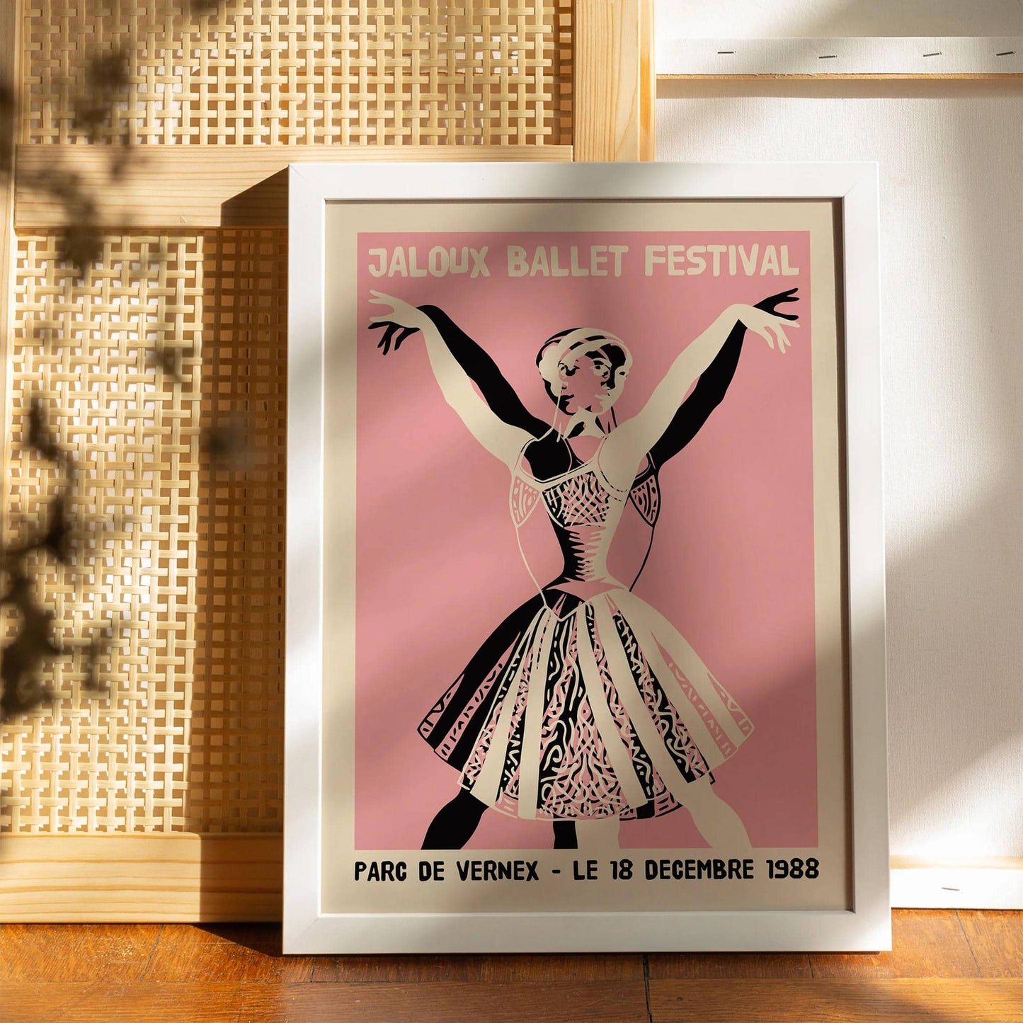 French Vintage Ballerina Wall Art Print - HypeSheriff