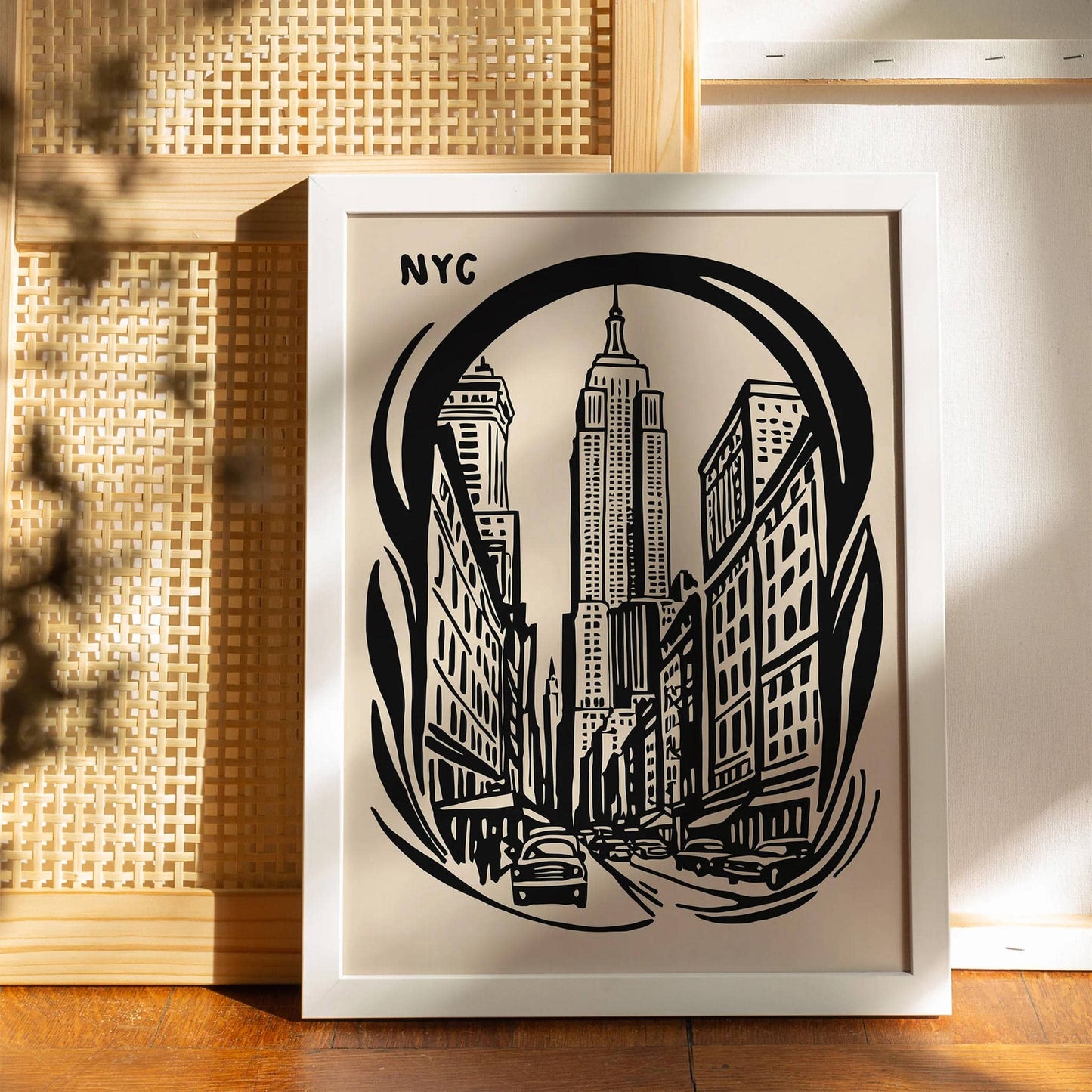 New York City Black Ink Poster - HypeSheriff