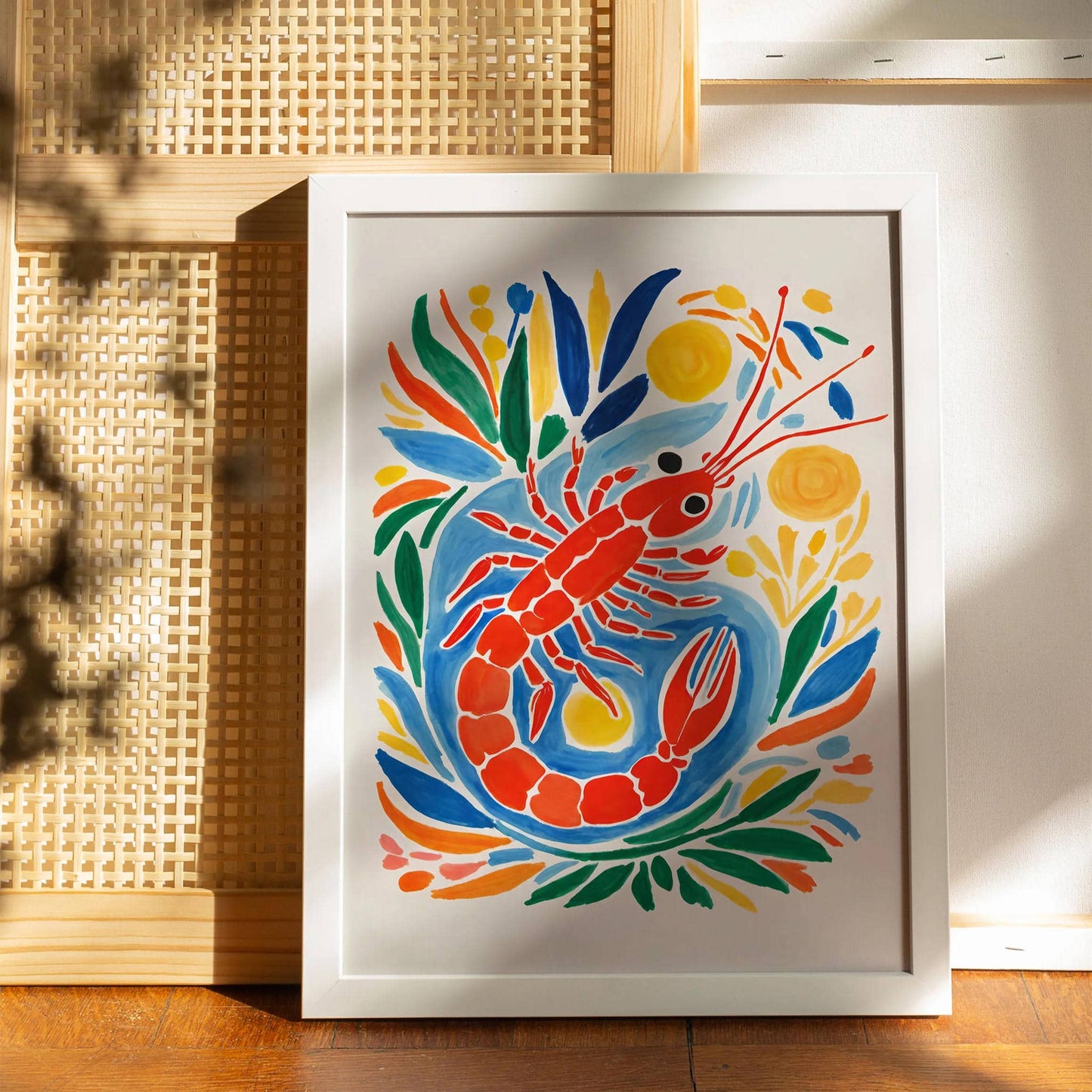 Cute Shrimp Art Print