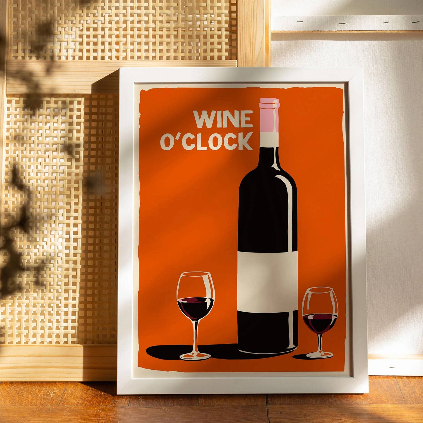 Wine O'Clock Kitchen Wall Art