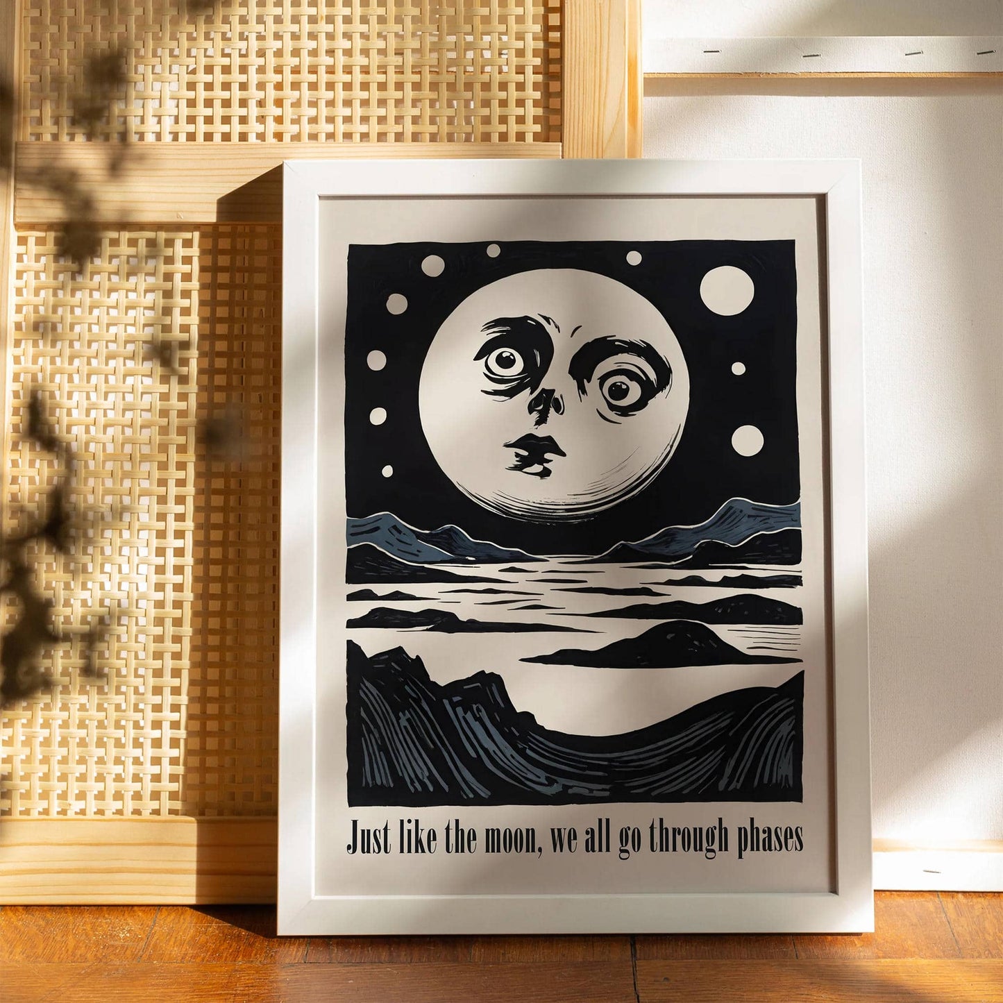 Inspirational Moon and Landscape Poster