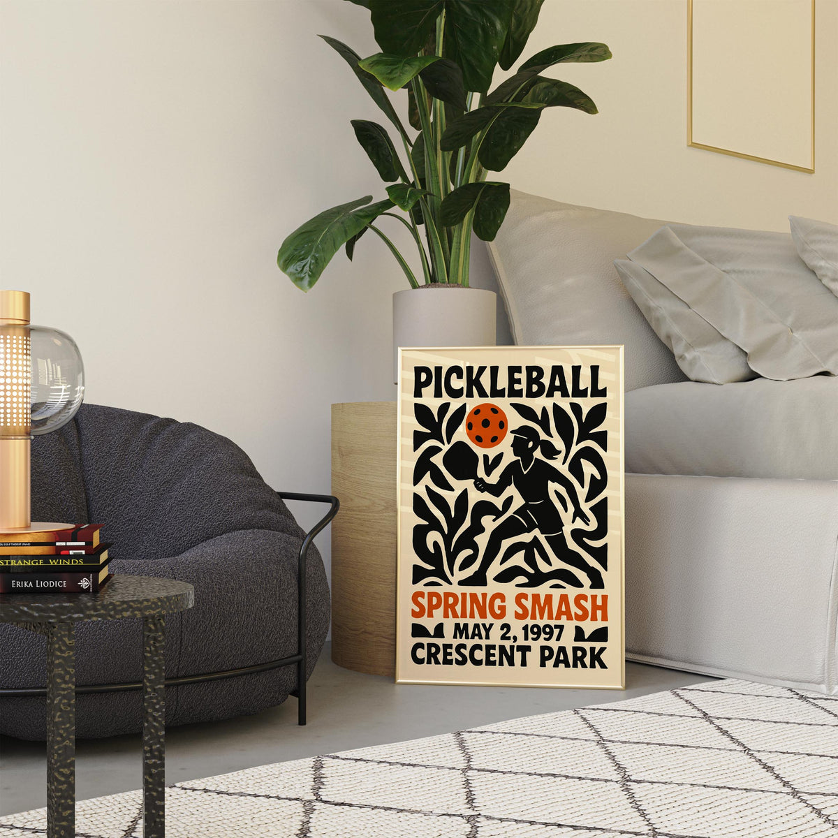 Retro Pickleball Poster