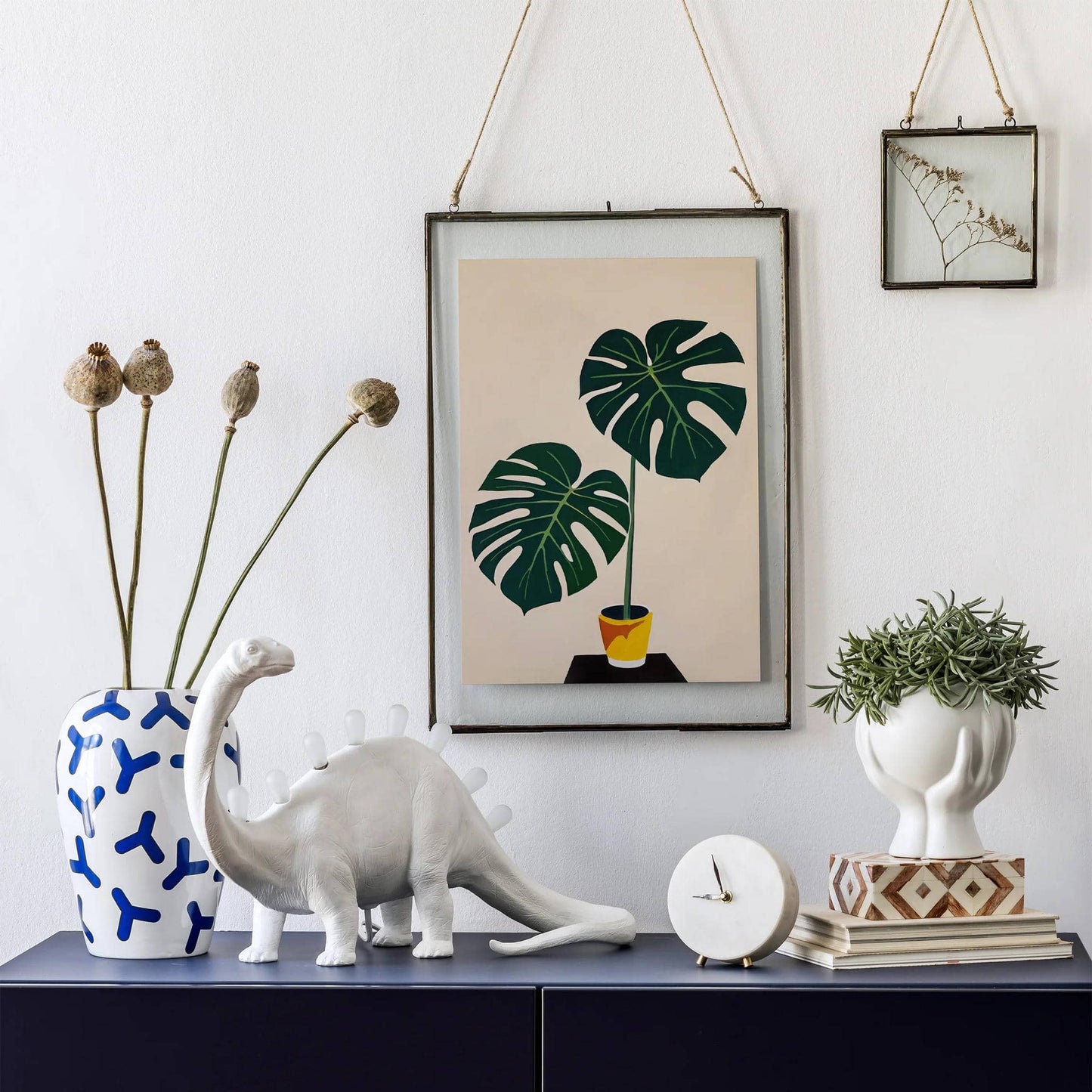 Cozy Monstera Wall Art Print