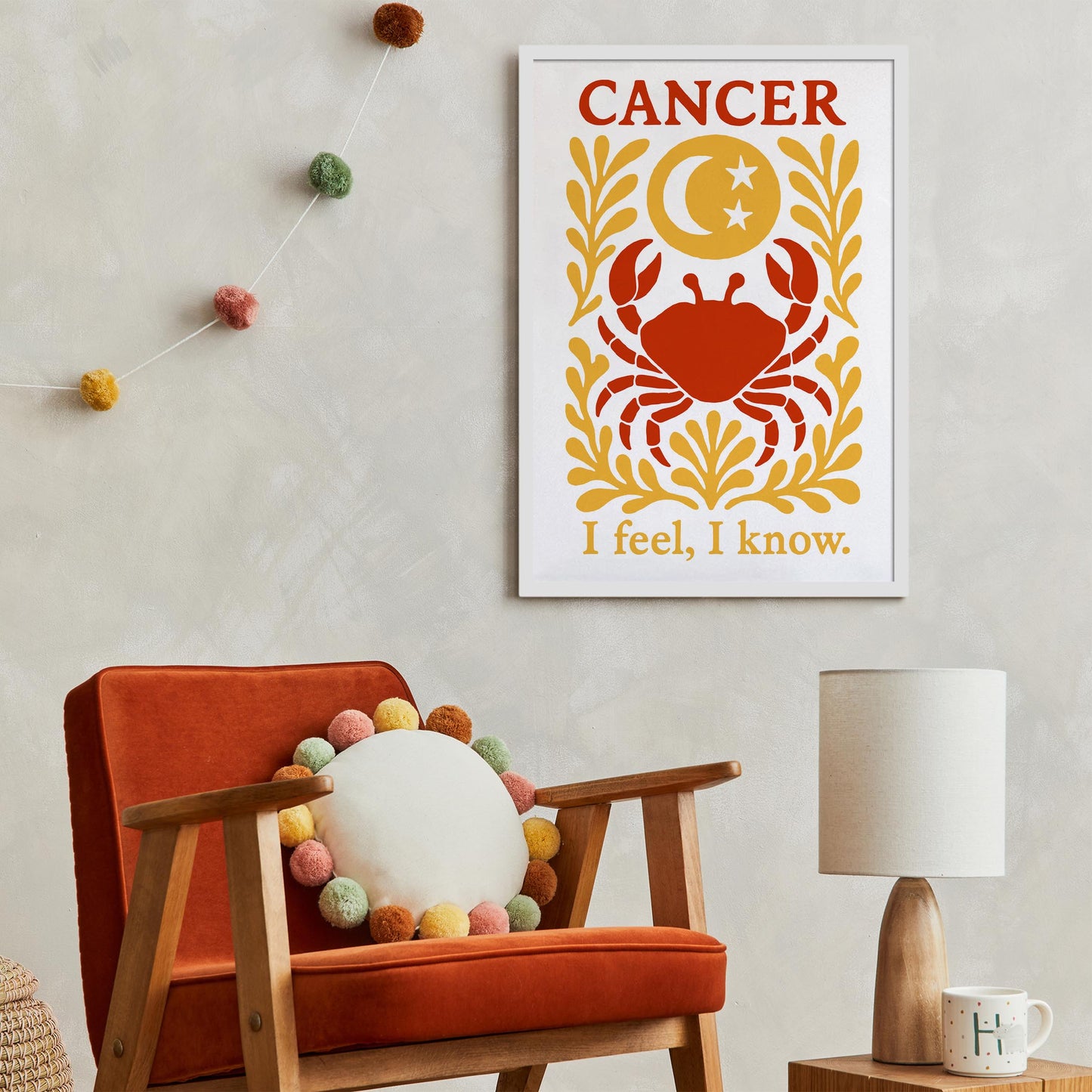Cancer Zodiac Poster Wall Art