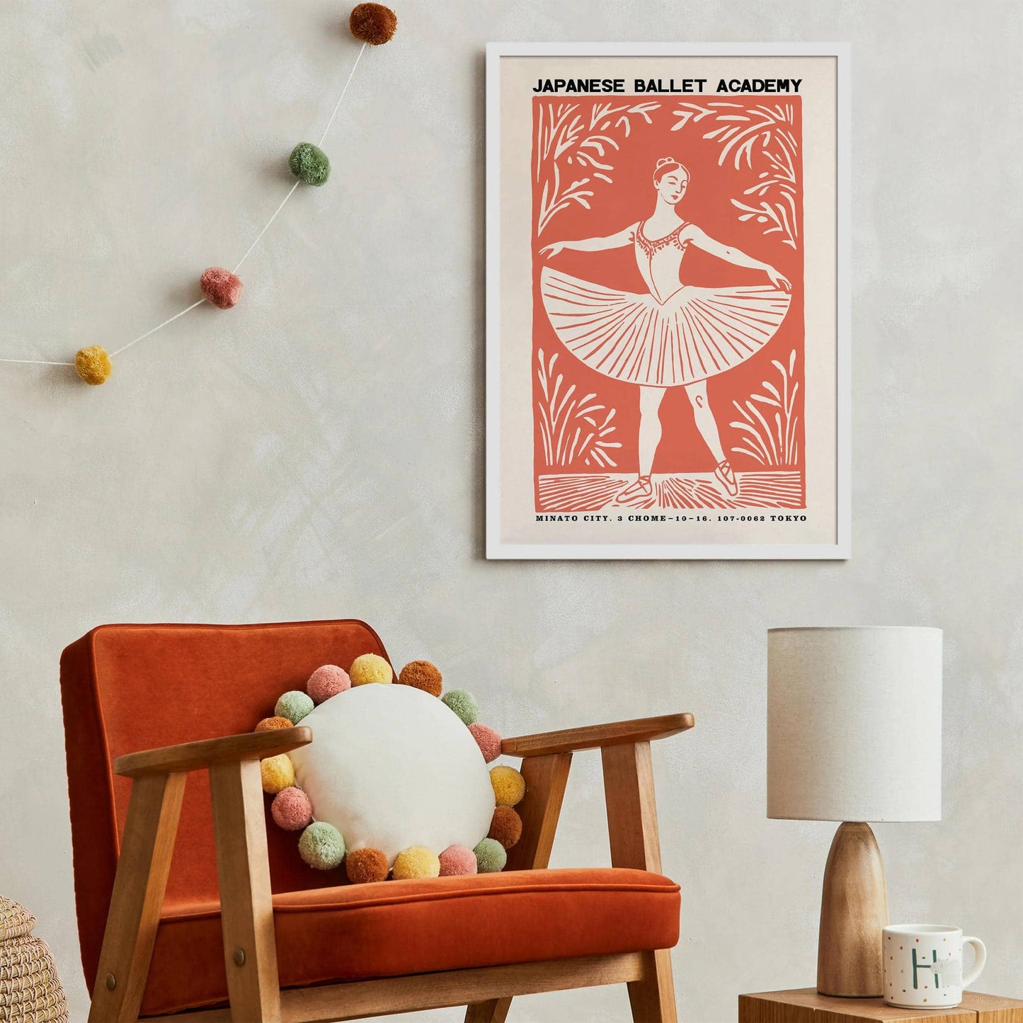 Japanese Ballet Academy Retro Art Print - HypeSheriff