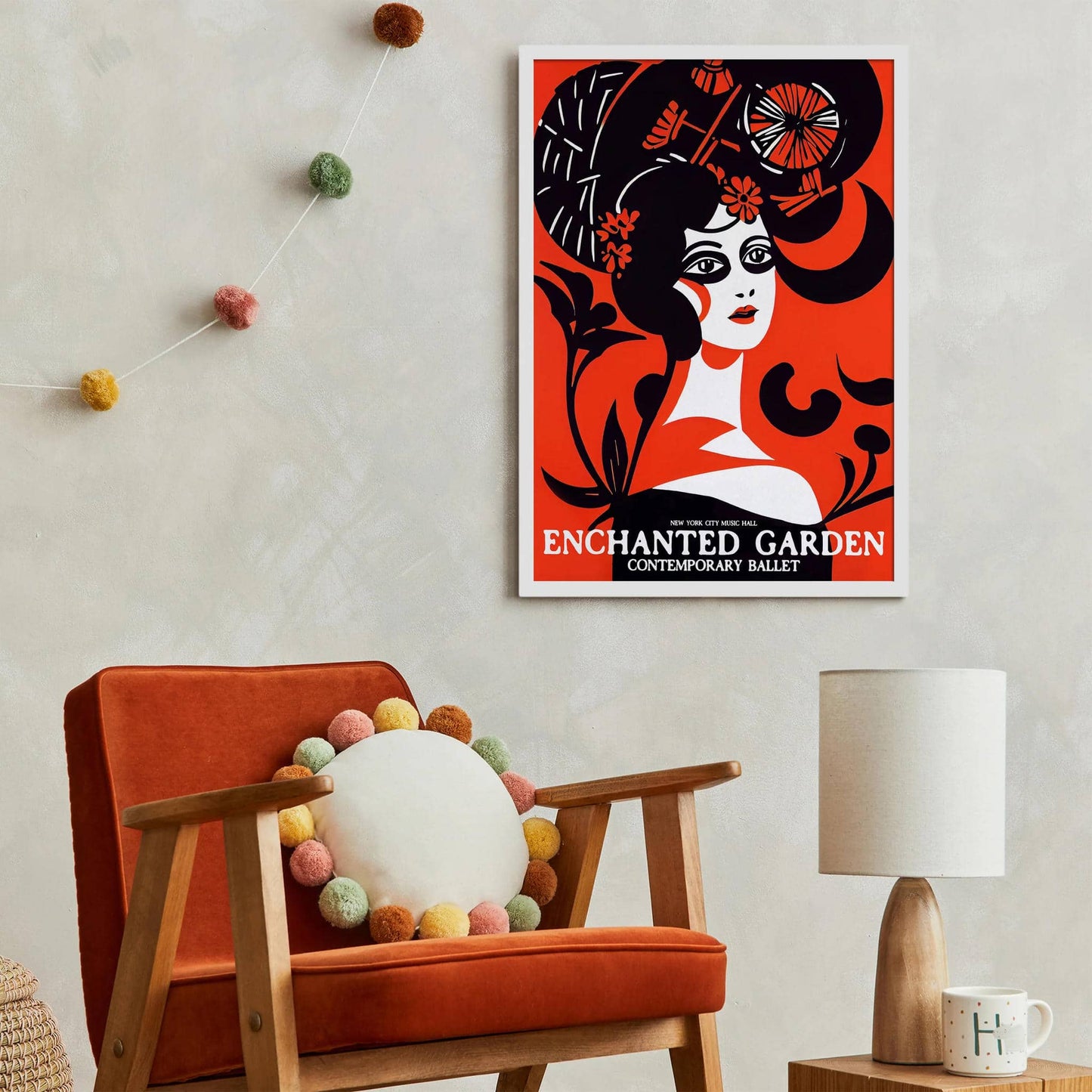 NYC Enchanted Garden Ballet Retro Poster - HypeSheriff