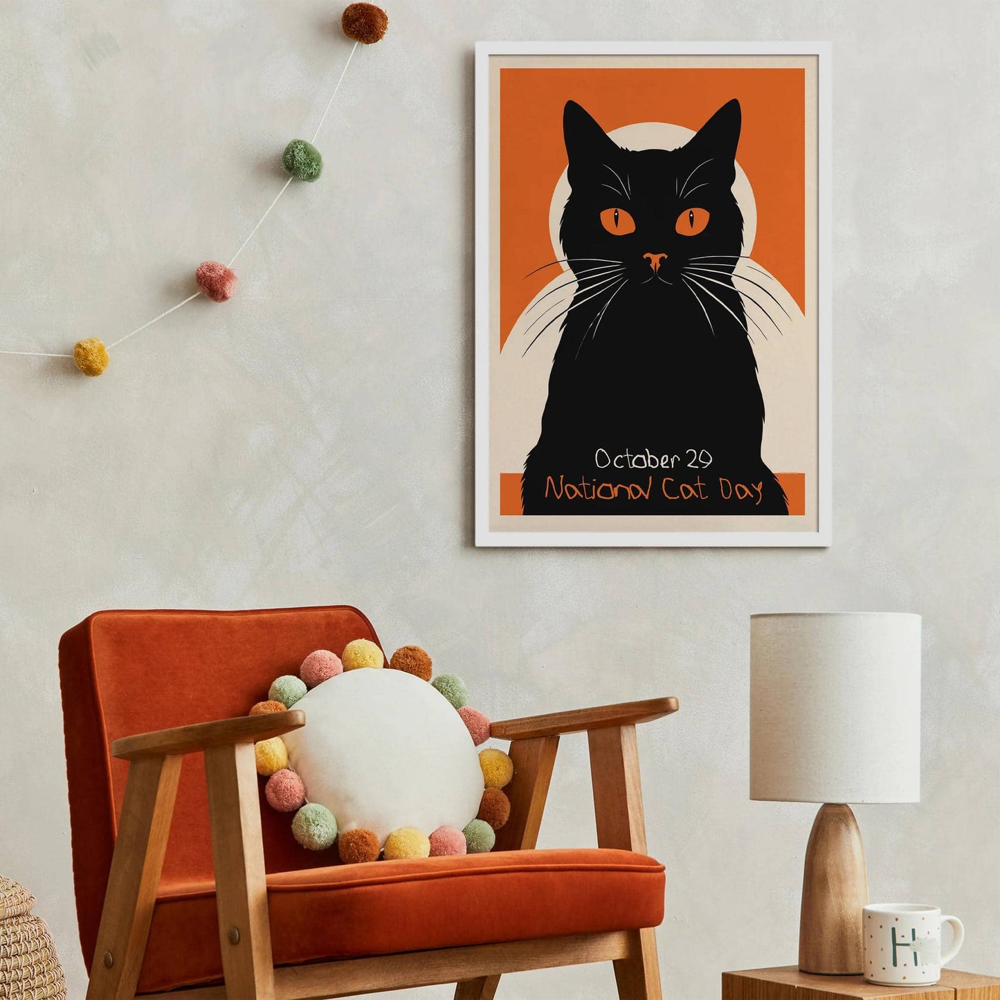 National Cat Day - Retro Poster - HypeSheriff