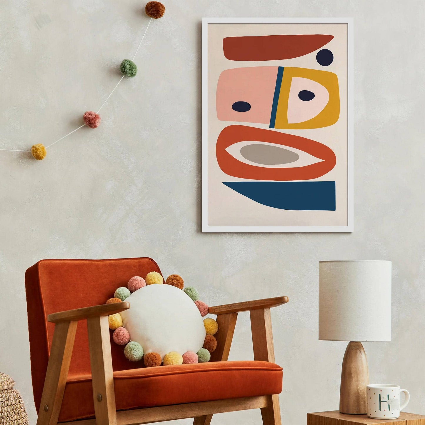 Retro Abstract Composition Print - HypeSheriff