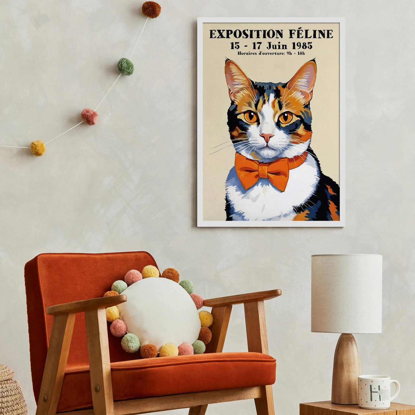 French Cat Exhibition Poster Print - HypeSheriff