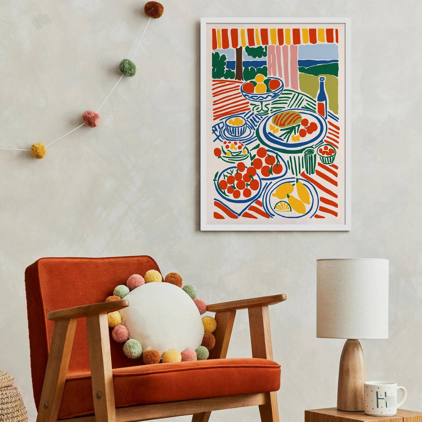 Picnic Italian Art Print 2025